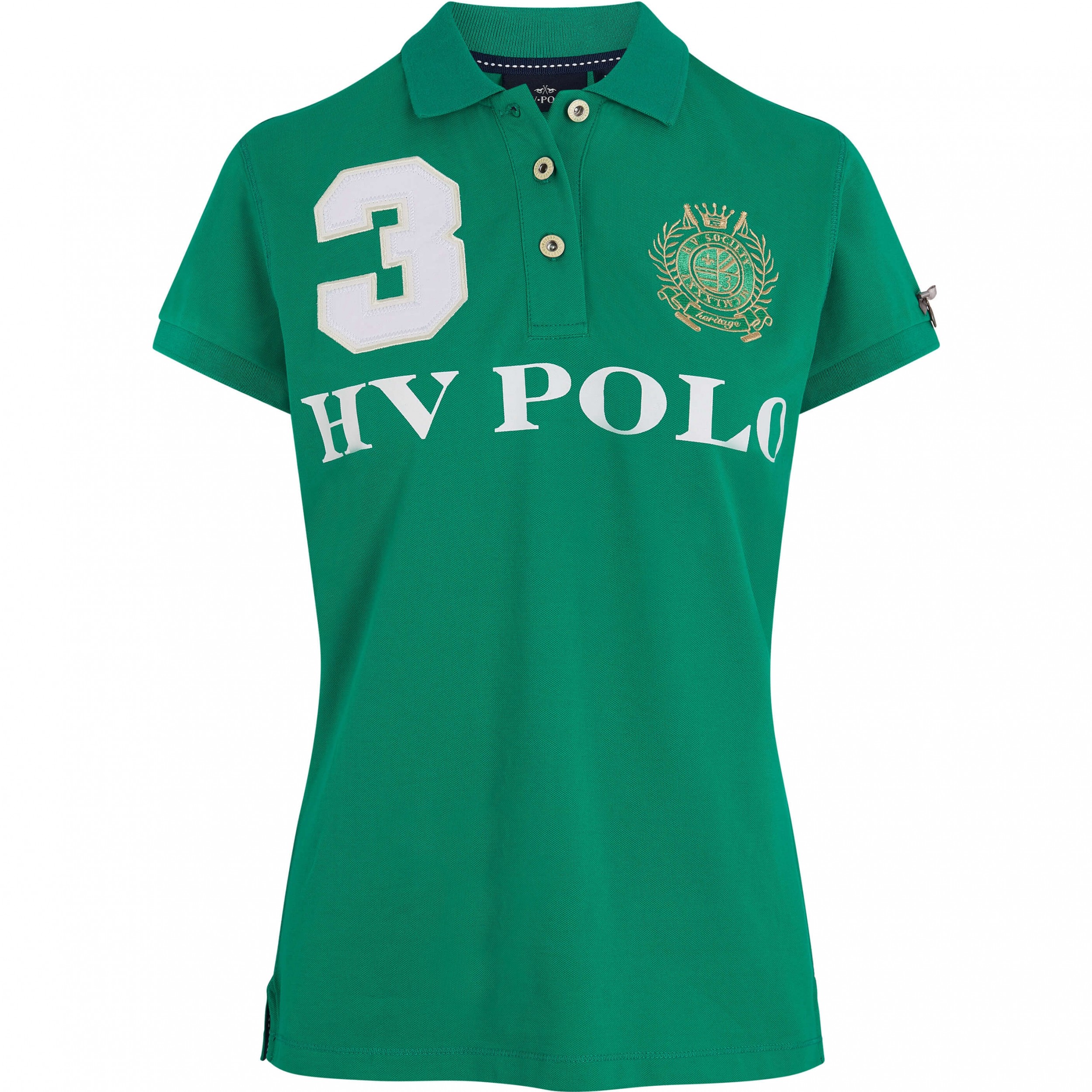 Damen Poloshirt HVPFavouritas EQ palm green