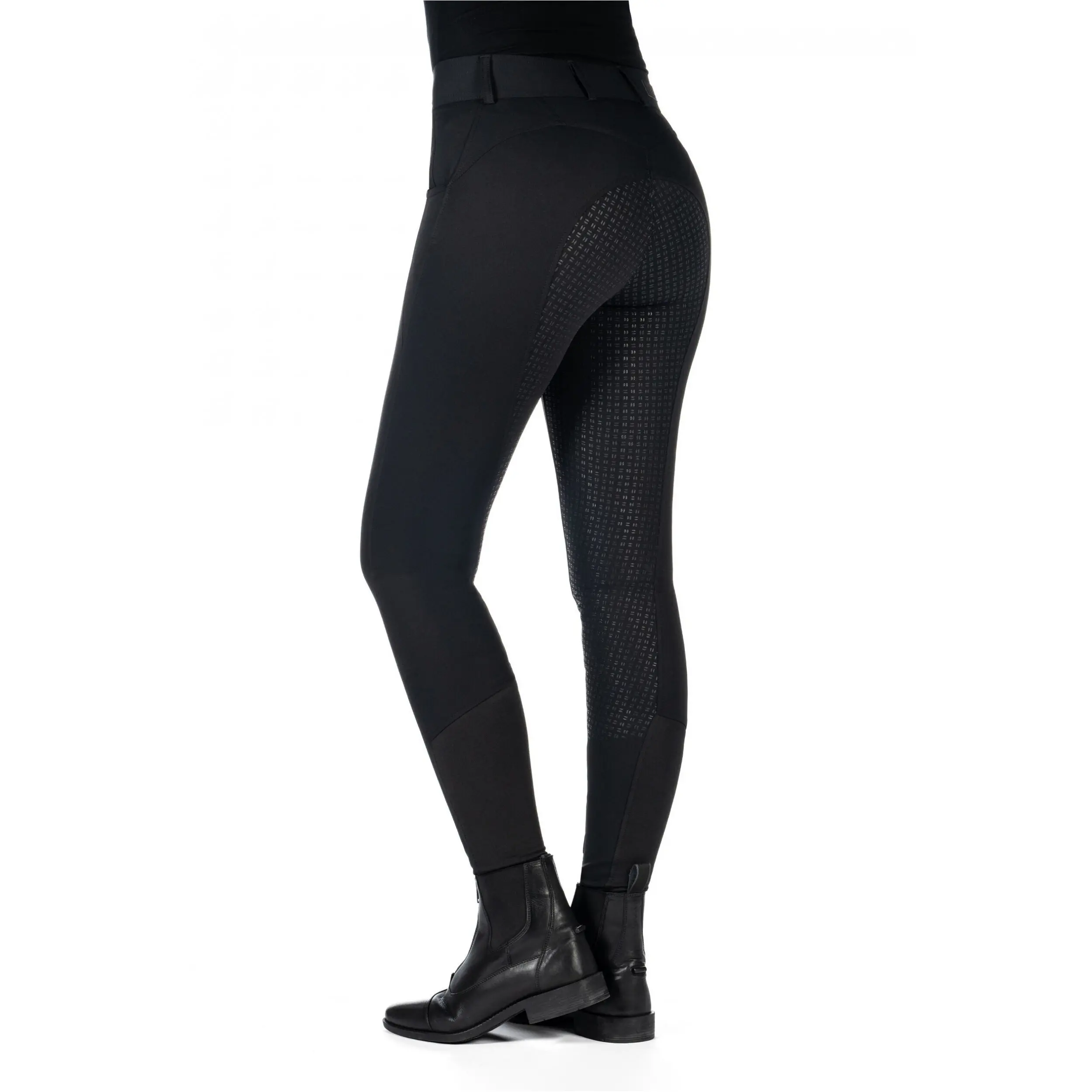 Damen Reithose Silikon Vollbesatz ARI MID RISE schwarz