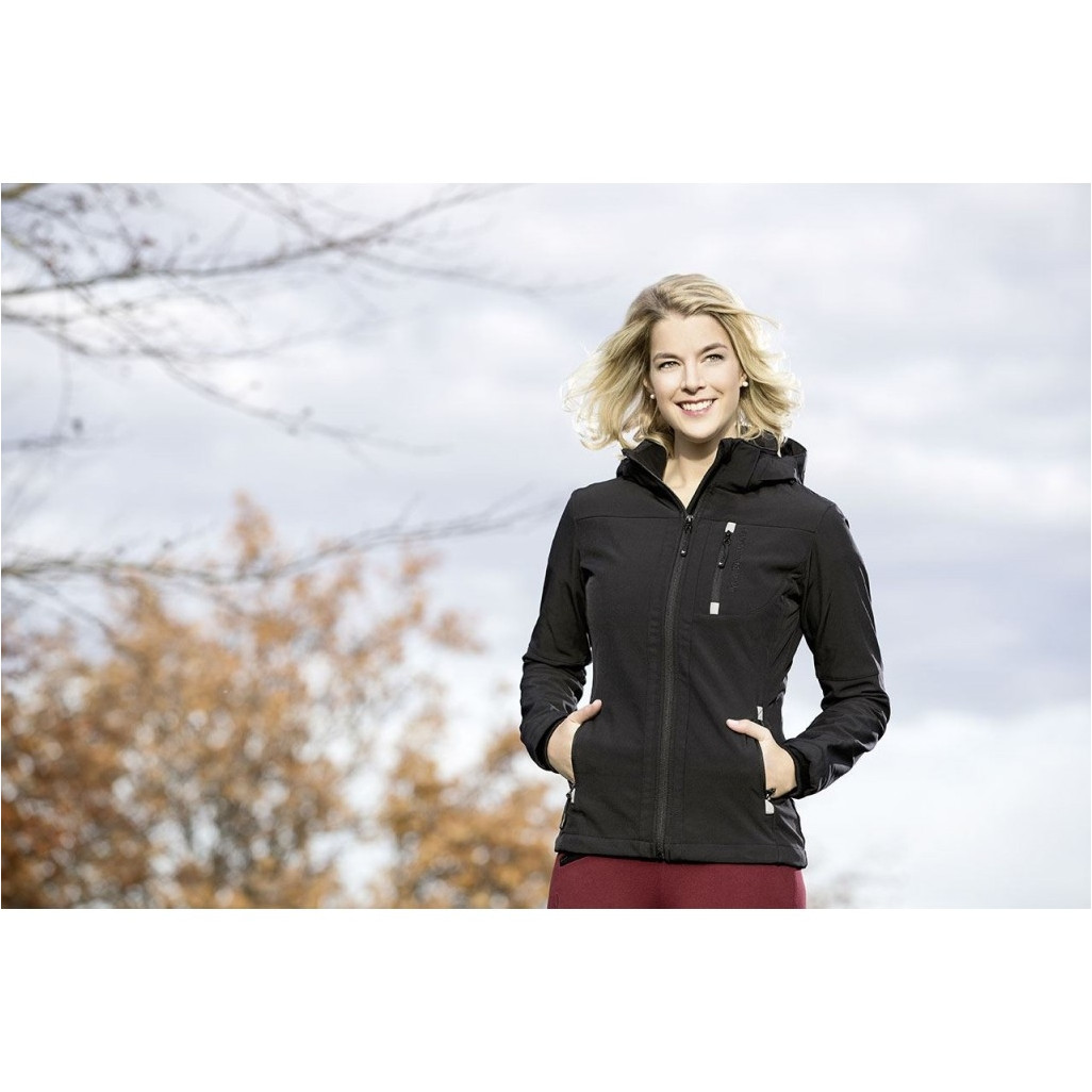 Damen Reitjacke SPORT Softshell schwarz