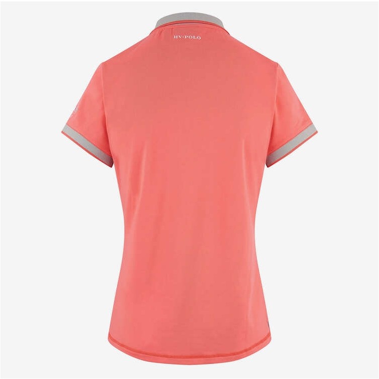 Damen Poloshirt HVPFavouritas Tech bright coral