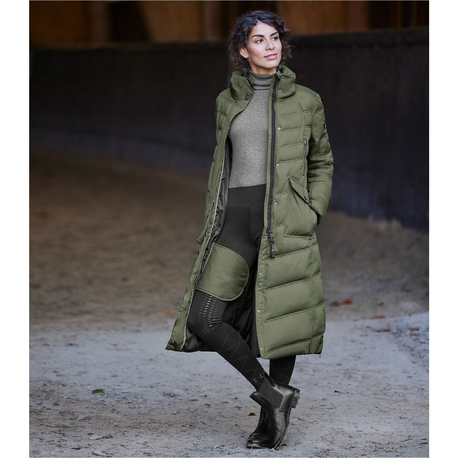 Damen Reitmantel SAPHIRA olive