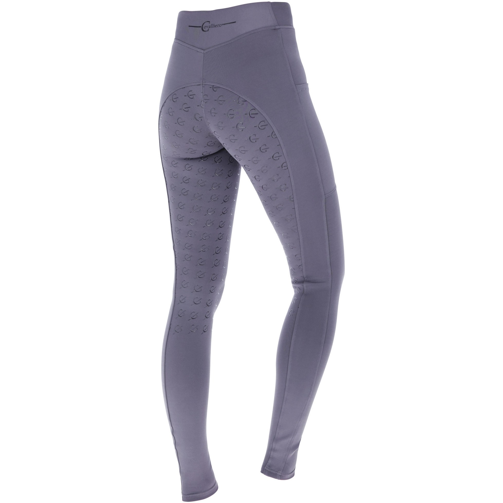 Kinder Reitleggings Silikon Vollbesatz CLASSIC STAR graphite