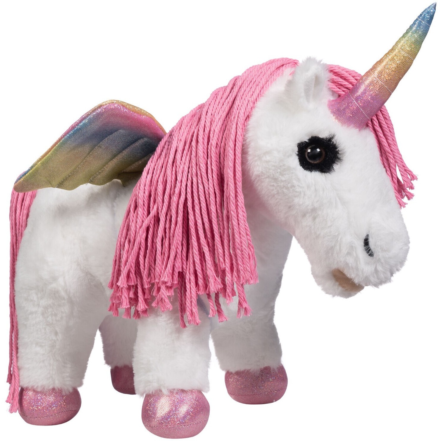 Kuscheltier Cuddle Pony UNICORN weiß