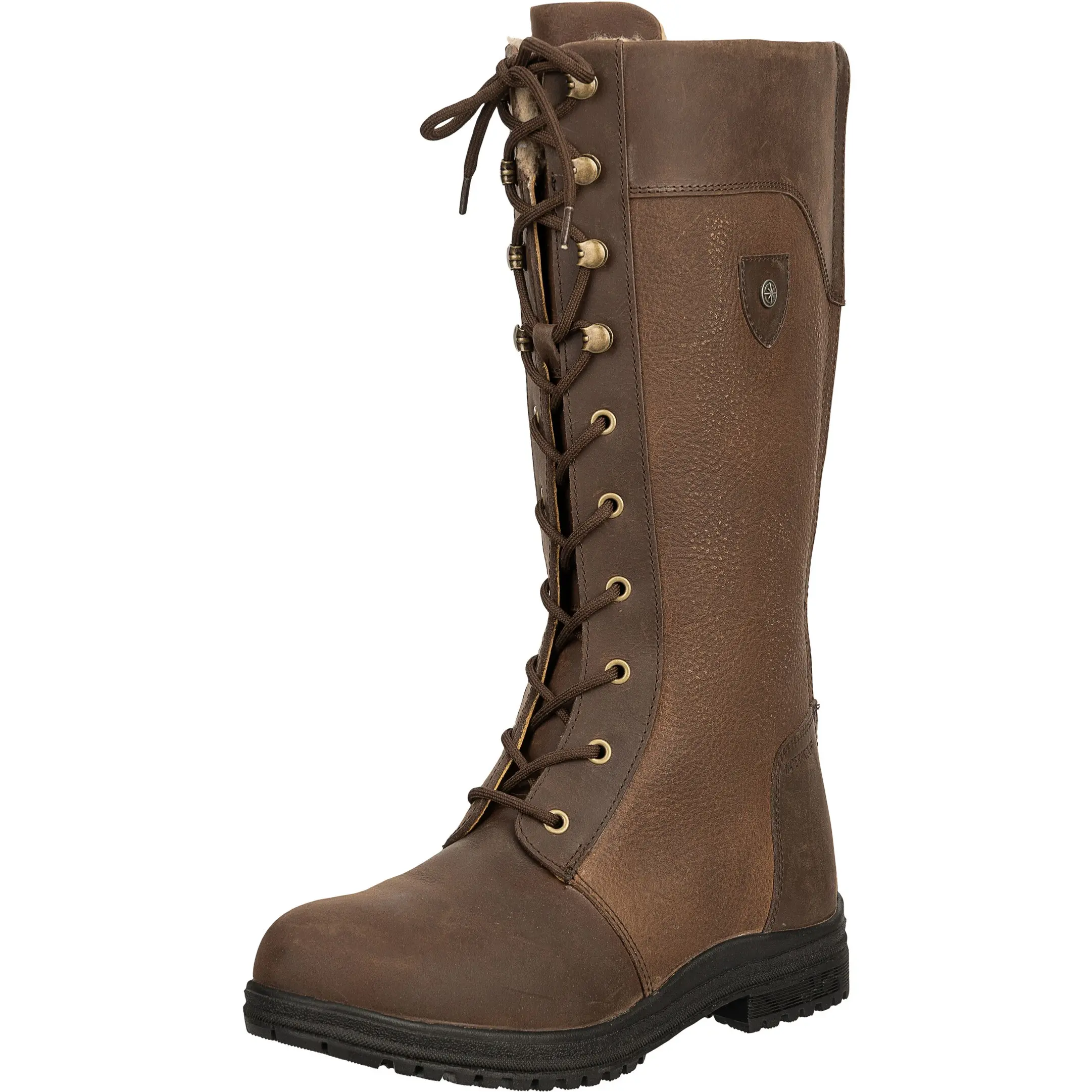 Winter Damen Reitstiefel GALWAY Echtleder waxy brown