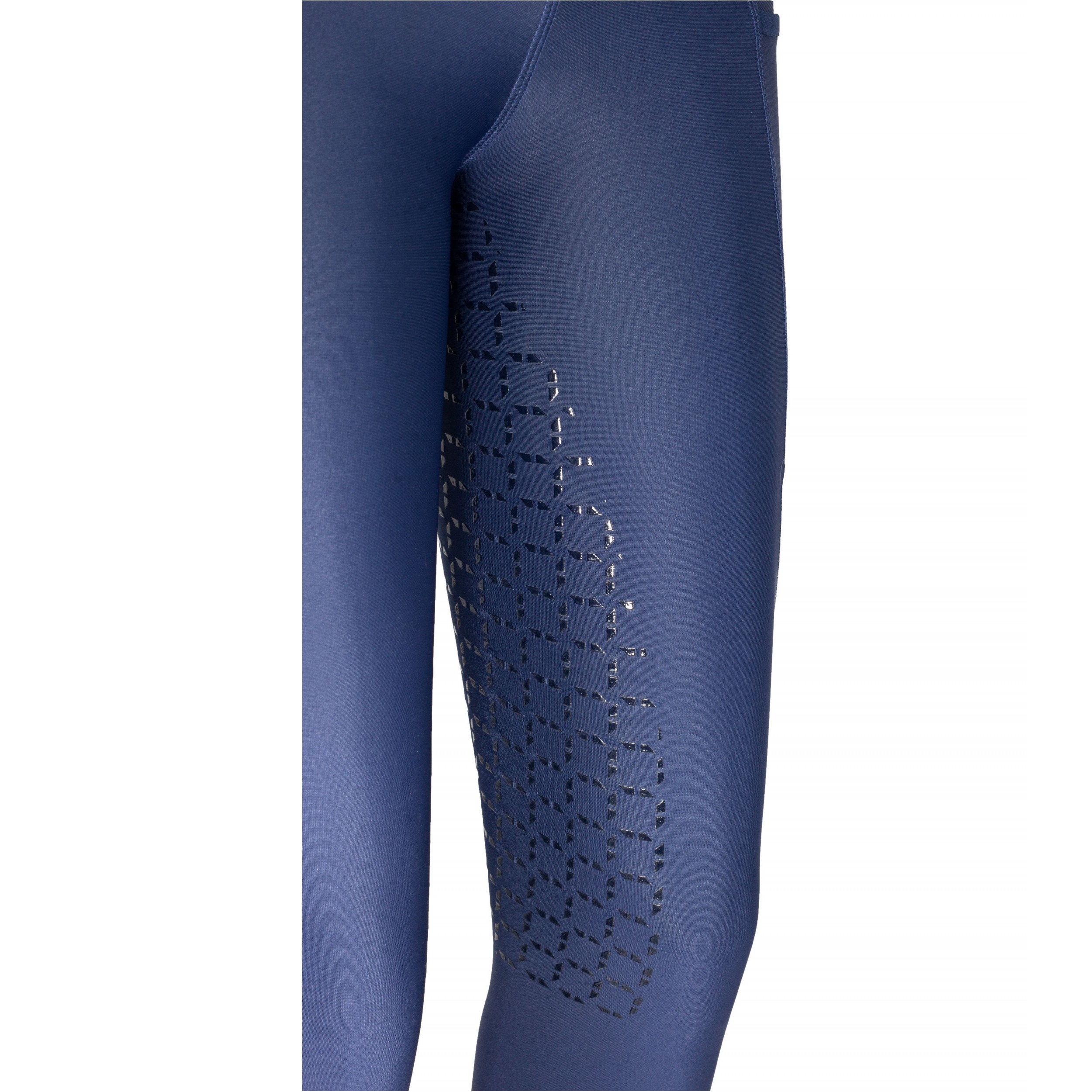 Damen Reitleggings Silikon Vollbesatz MESH dunkelblau