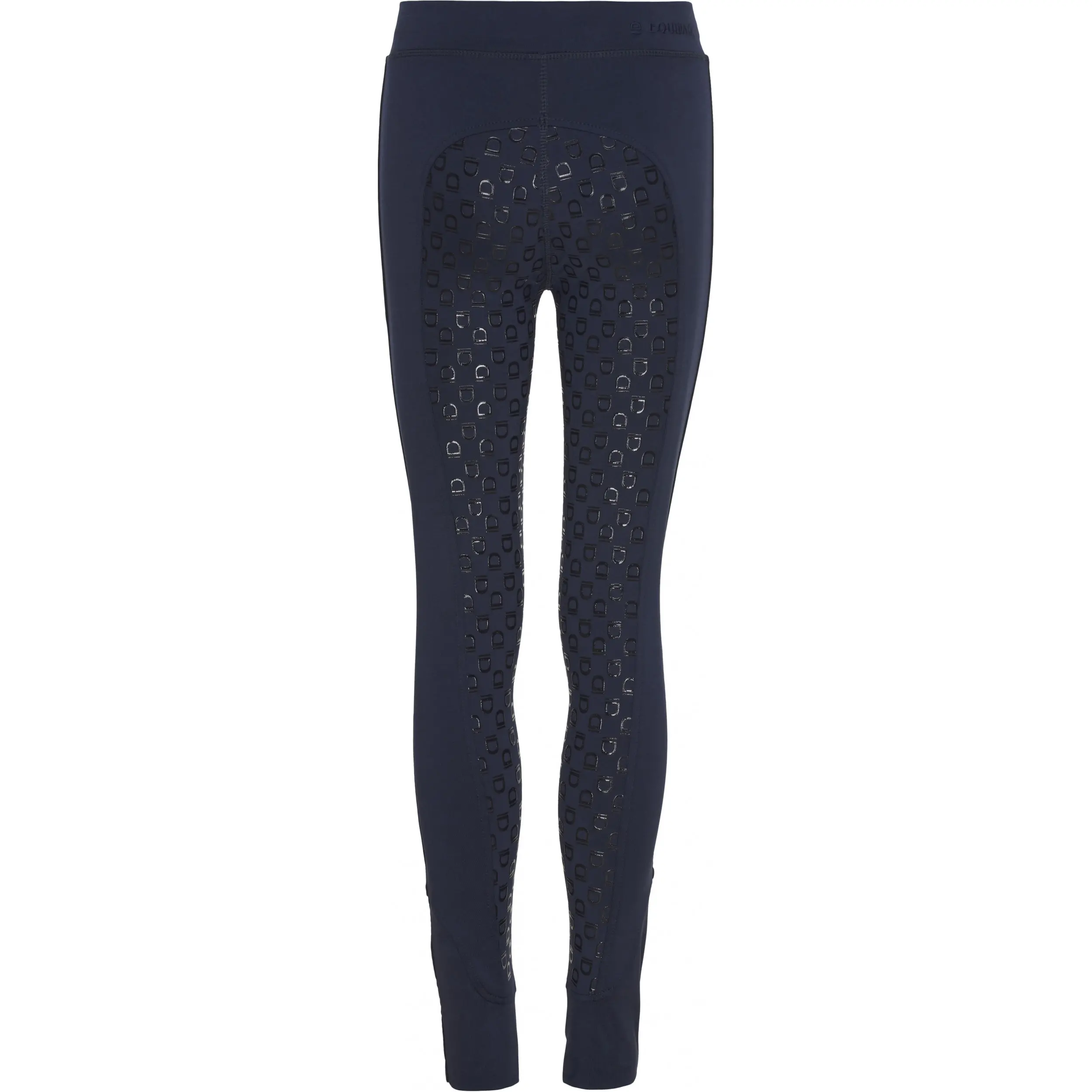 Kinder Reitleggings Silikon Vollbesatz DAI navy