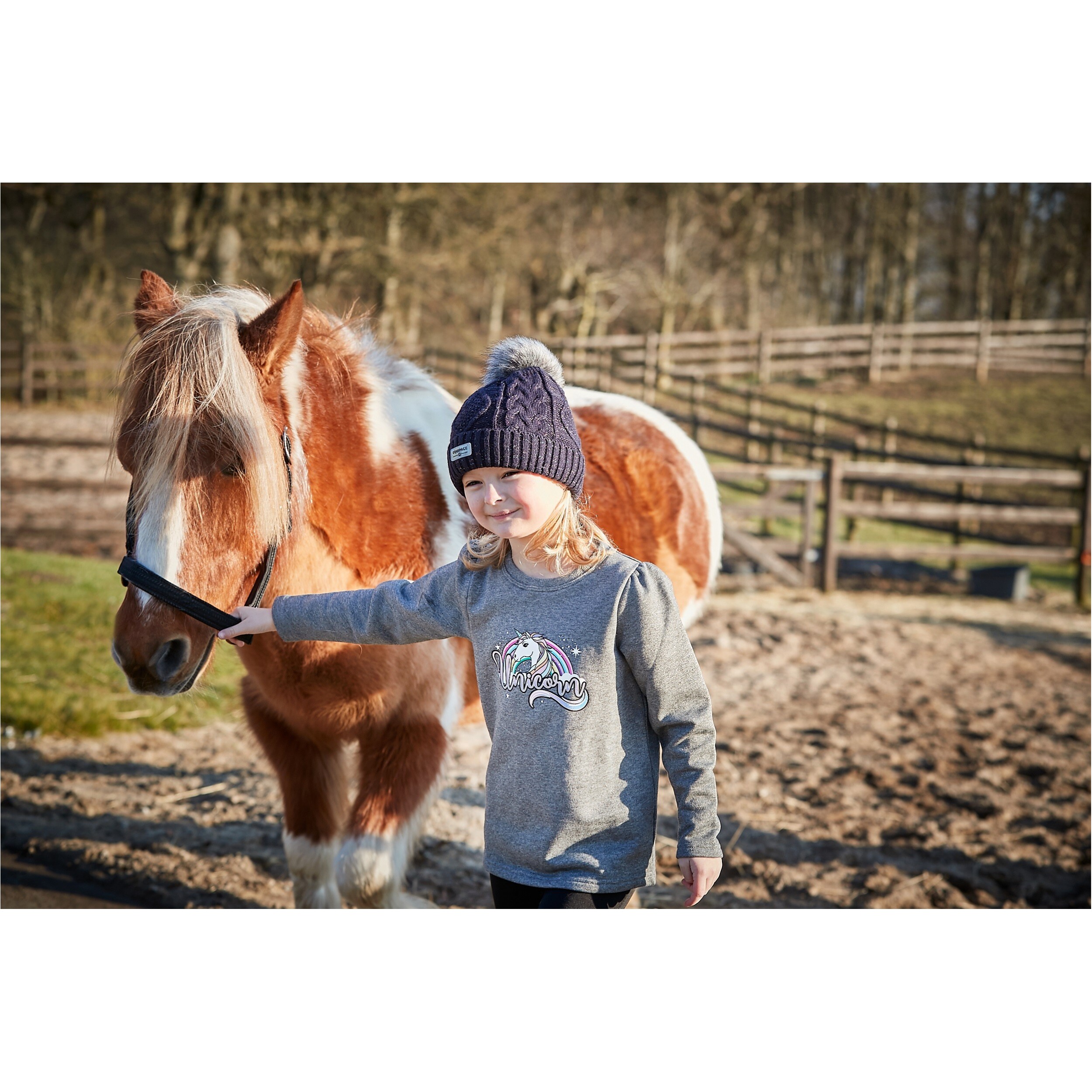 Kinder T-Shirt Langarm LINDA dunkelgrau melange