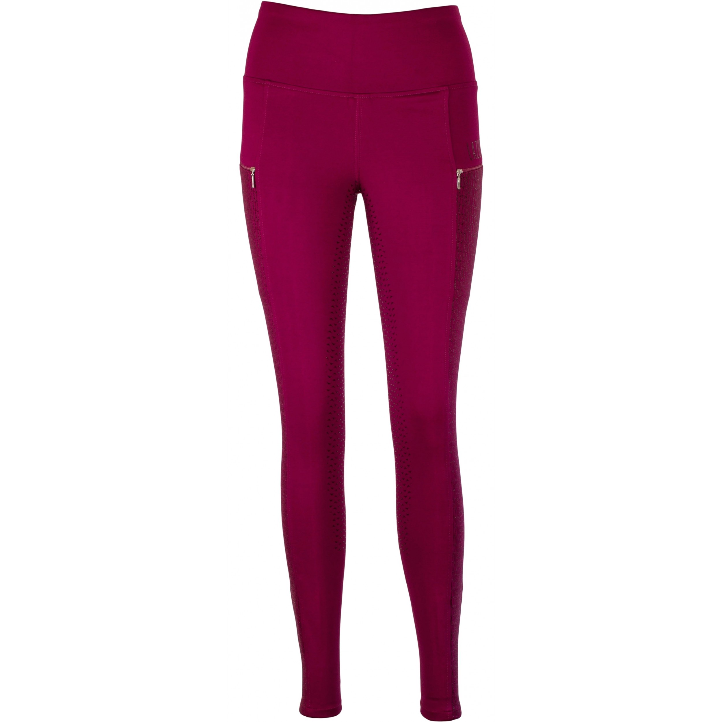 Damen Reitleggings Silikon Vollbesatz DIANA cranberry