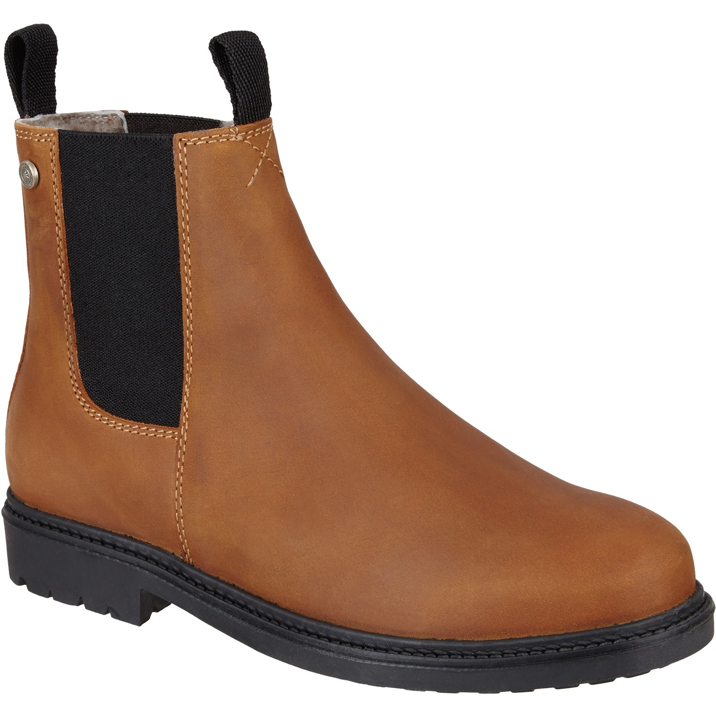 Winter Reitstiefeletten NEW WORK Echtleder cognac