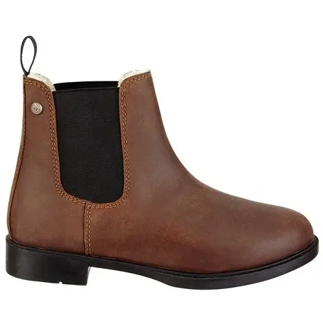 Winter Jodhpur Reitstiefeletten NOVA Classic Echtleder braun