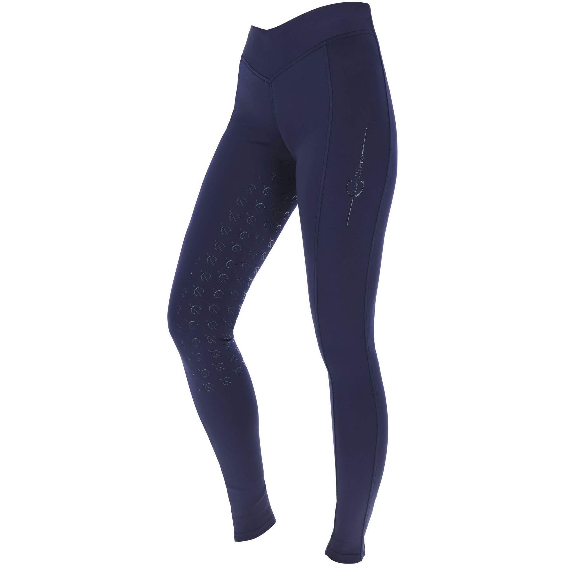 Kinder Reitleggings Silikon Vollbesatz CLASSIC STAR navy