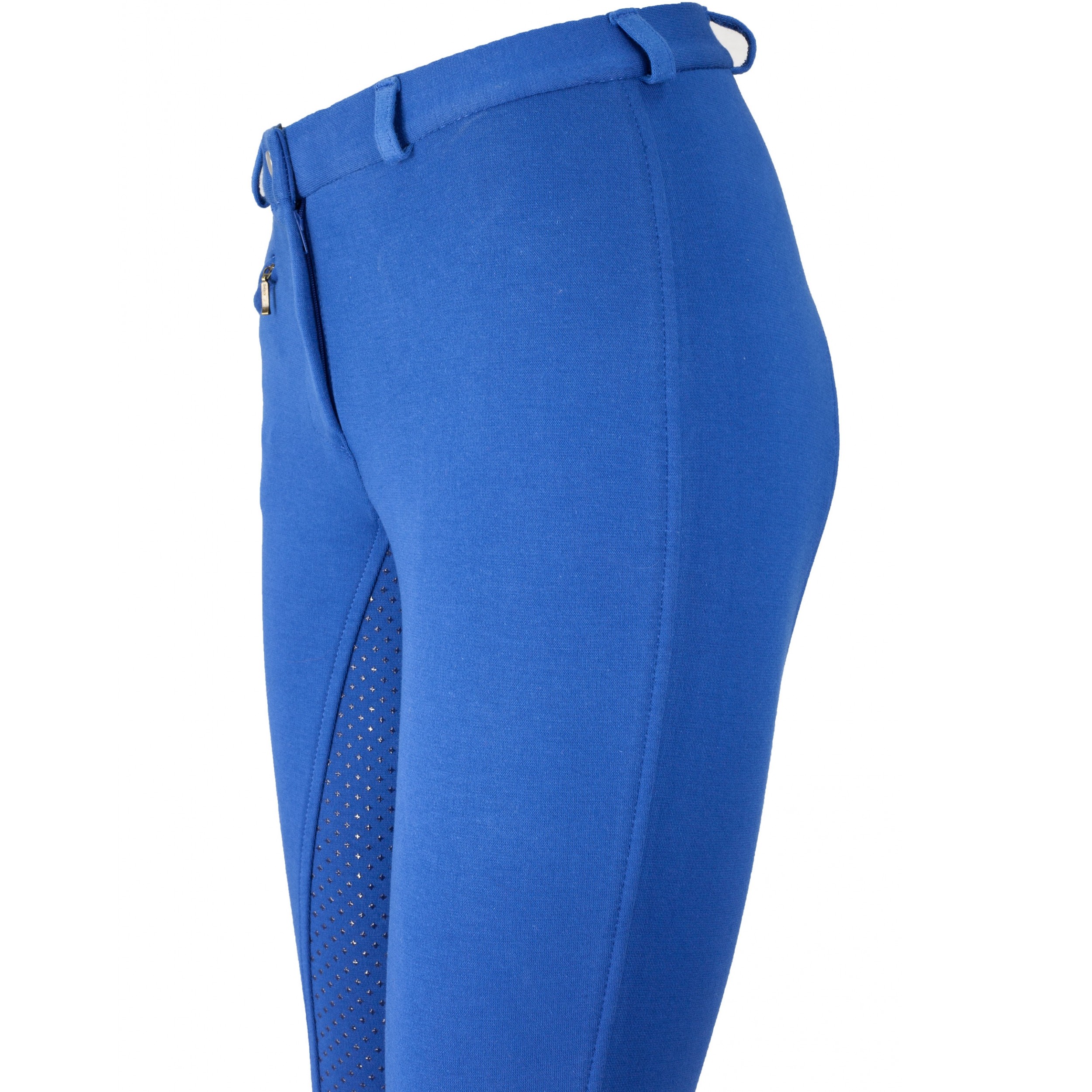 Kinder Reithose Silikon Vollbesatz Flex BASICLINE royalblau