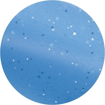 Federstriegel 4-fach wendbar mit Glittergriff hellblau