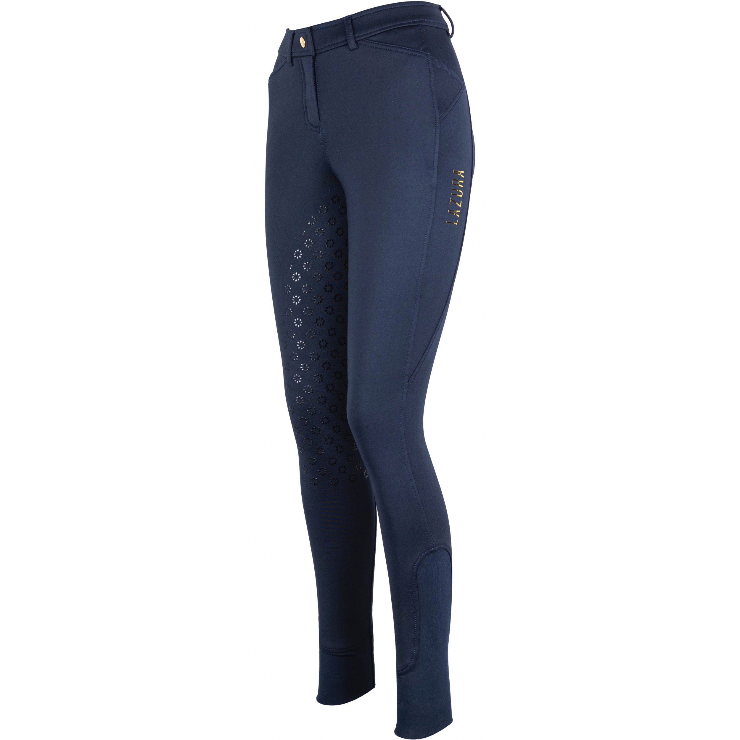 Winter Damen Reithose Silikon Vollbesatz GRETA dark navy