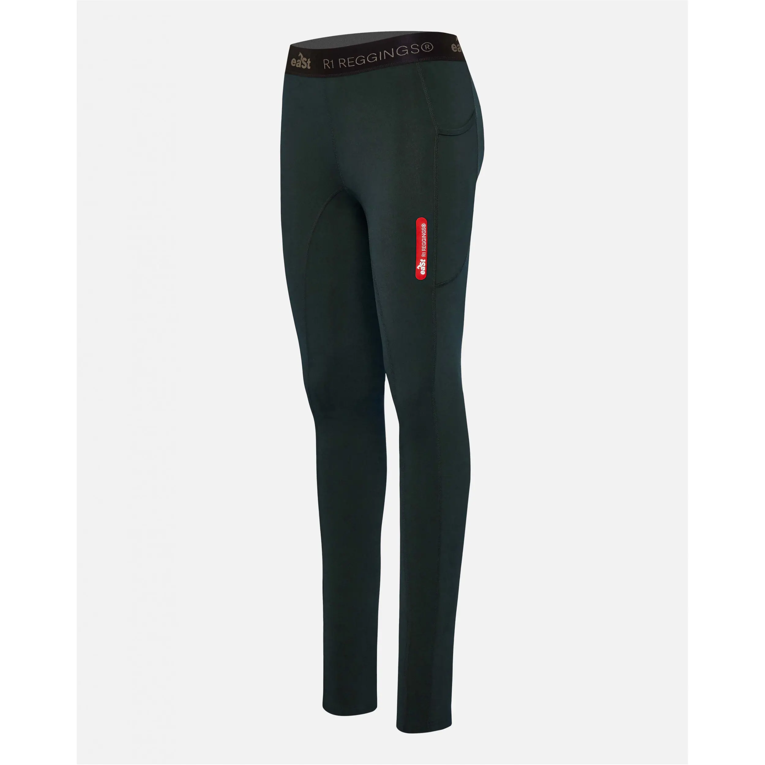 Damen Reitleggings ohne Besatz REGGINGS R1 Leisure dark emerald