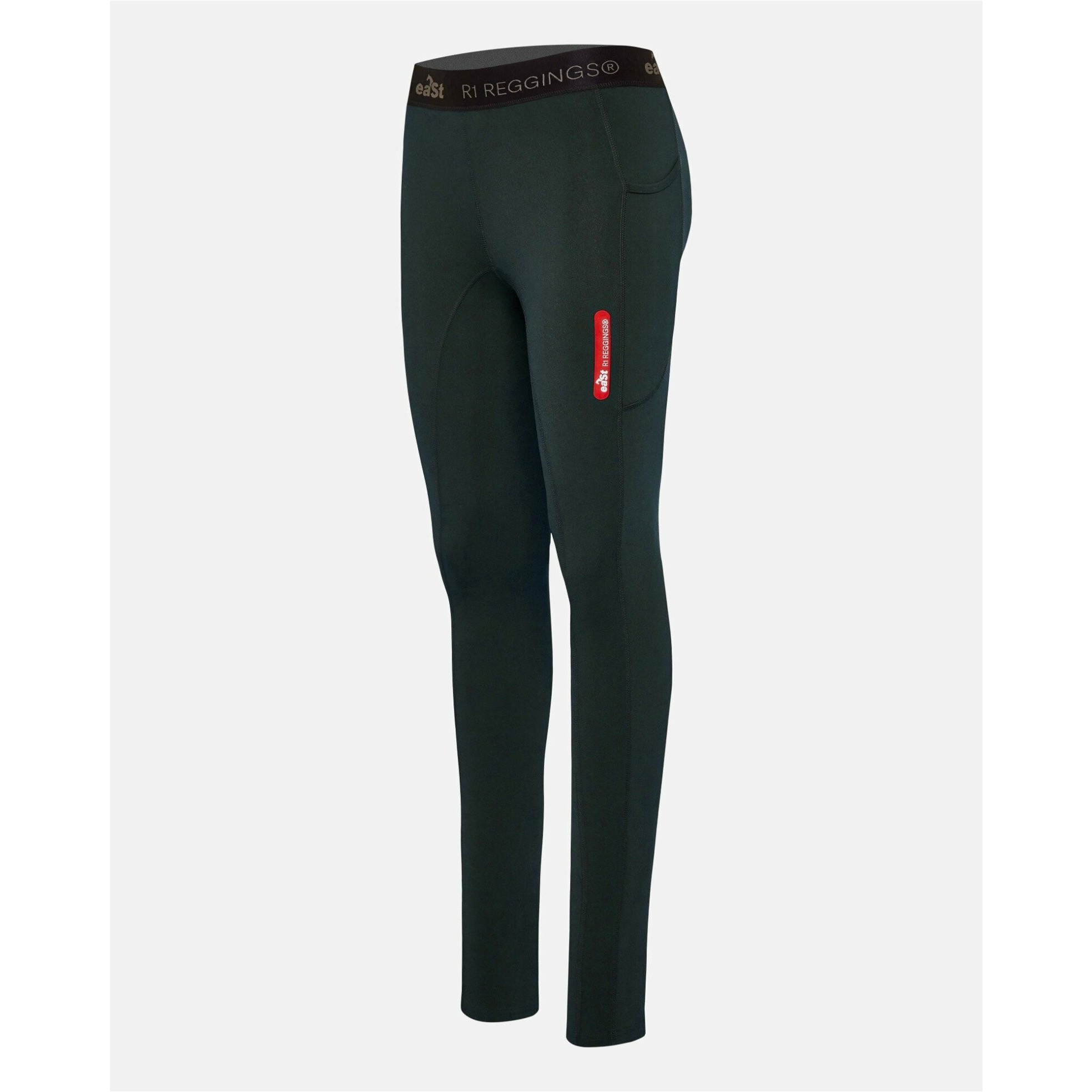 Damen Reitleggings ohne Besatz REGGINGS R1 Leisure dark emerald