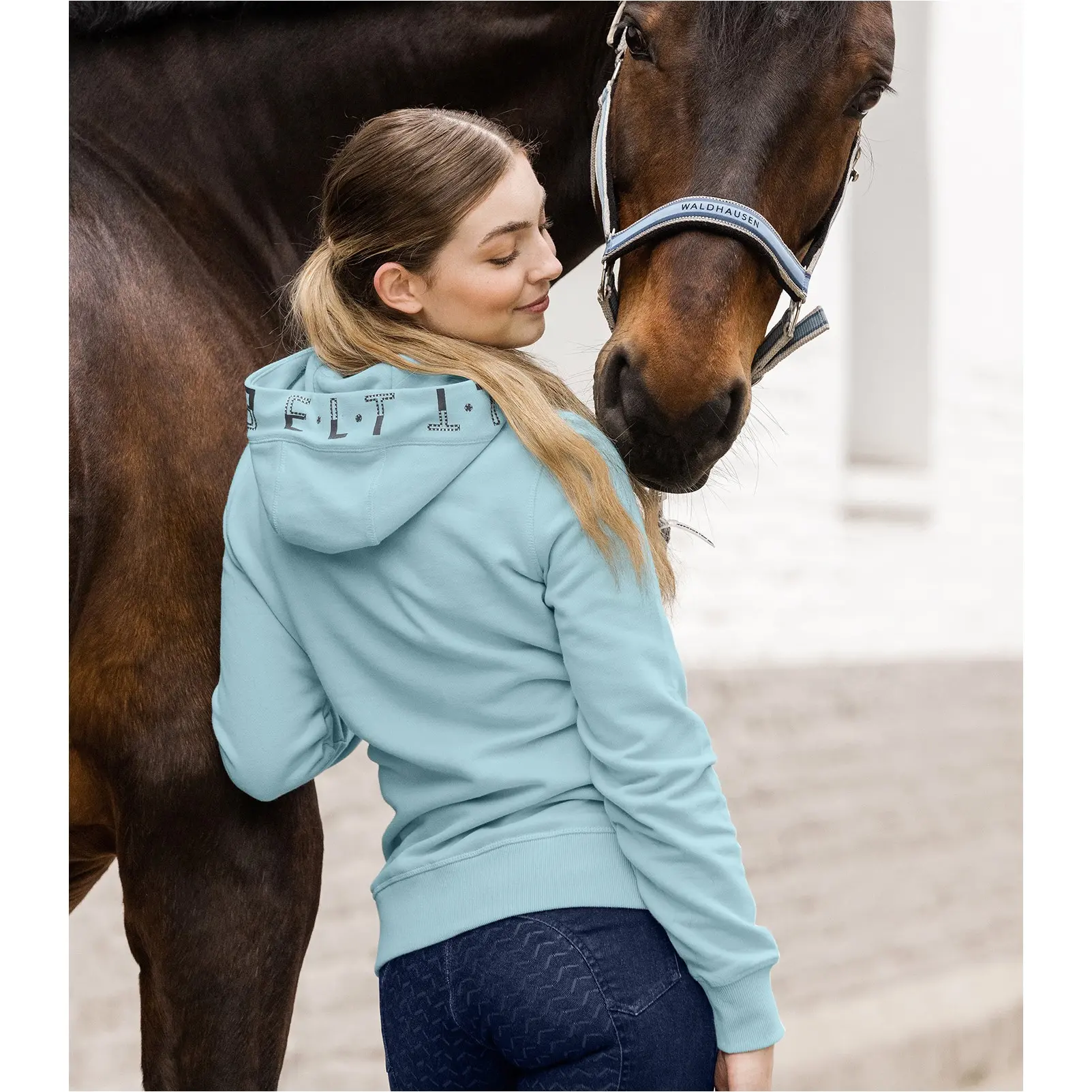 Damen Hoody-Jacke NOTTINGHAM aquamarin