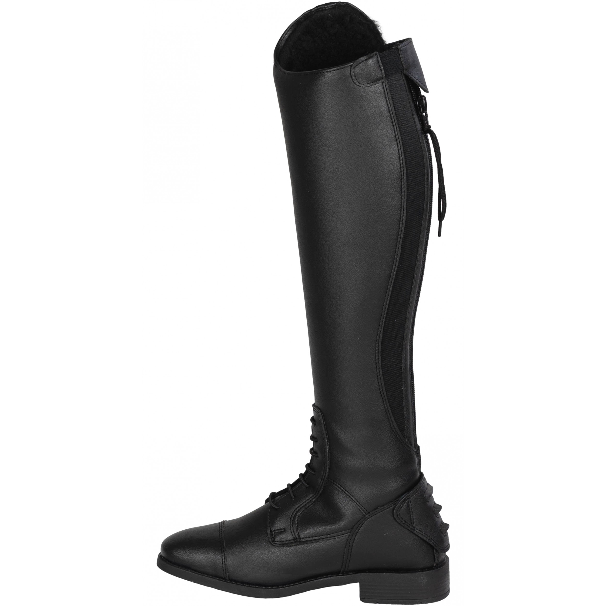 Winter Damen Reitstiefel CALGARY Kunstleder schwarz