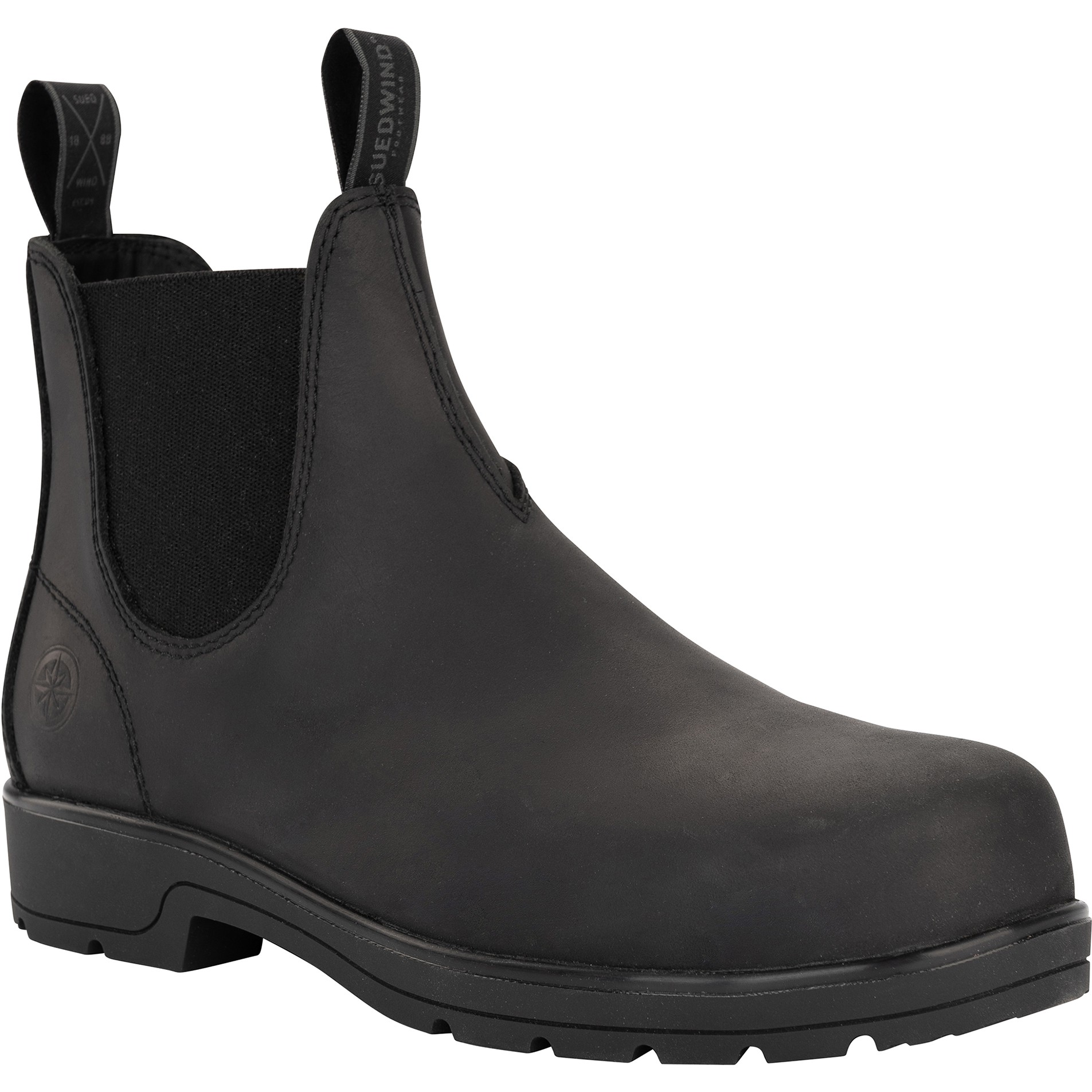 Reitstiefeletten 1888 STEEL TOE Echtleder schwarz 