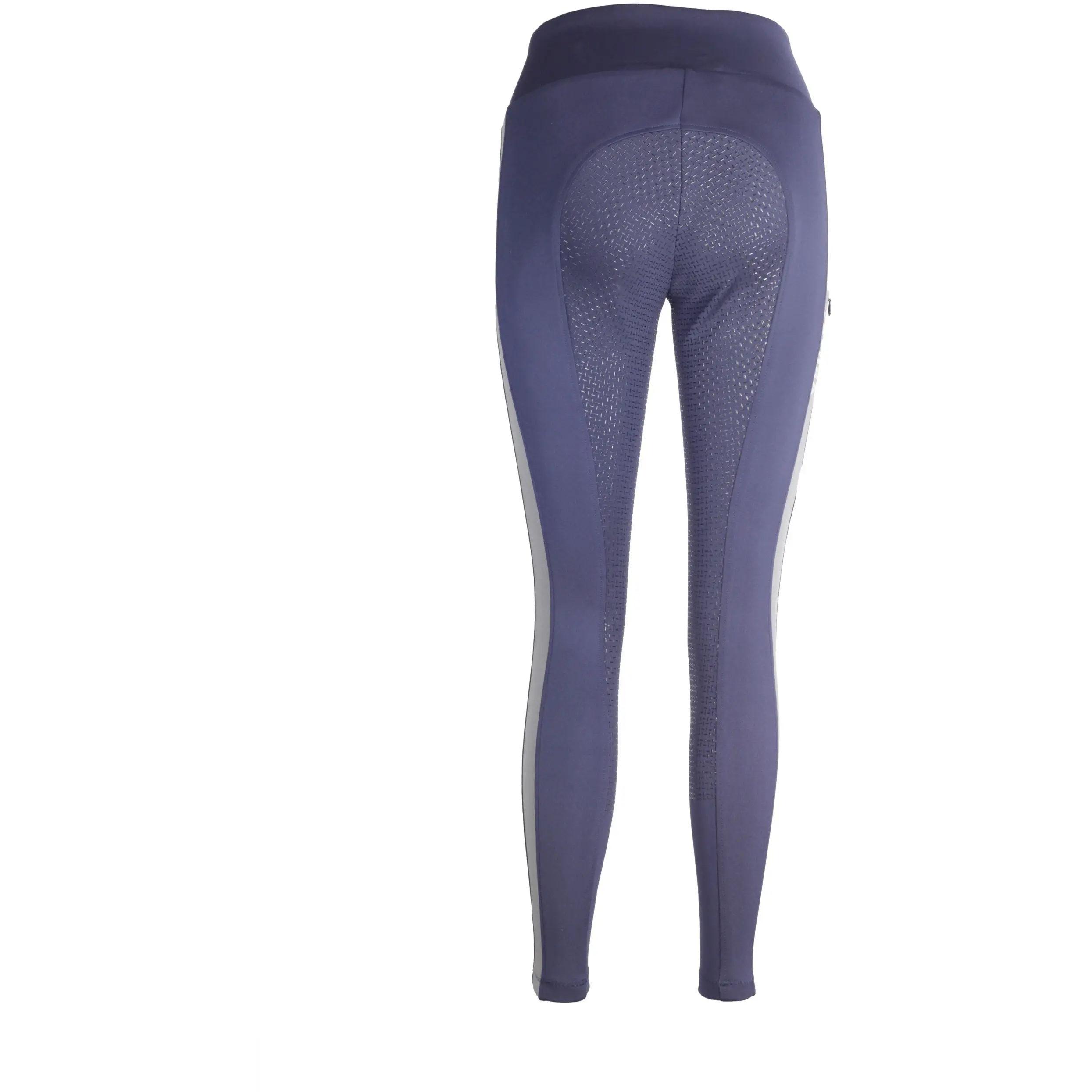 Damen Reitleggings Silikon Vollbesatz ODESSA marine/grau