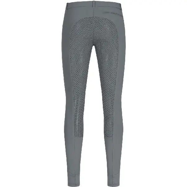 Herren Reithose Silikon Vollbesatz Micro Sport BUNDFALTE asphalt