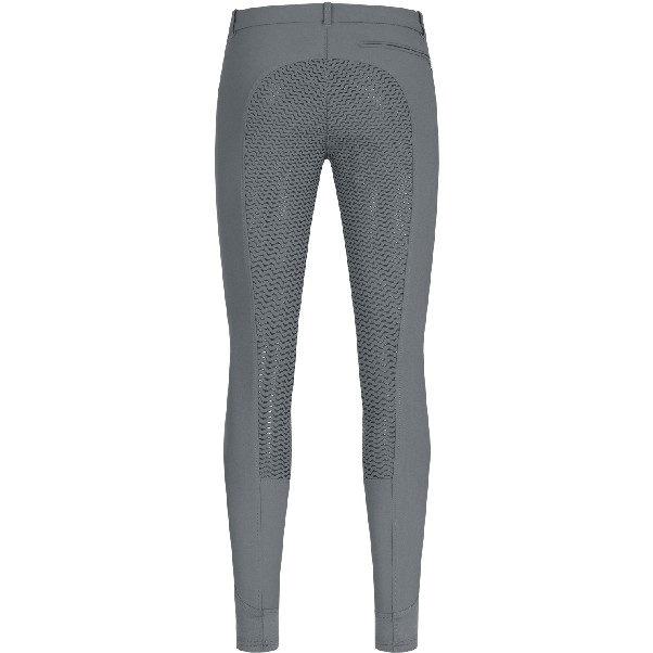 Herren Reithose Silikon Vollbesatz Micro Sport BUNDFALTE asphalt