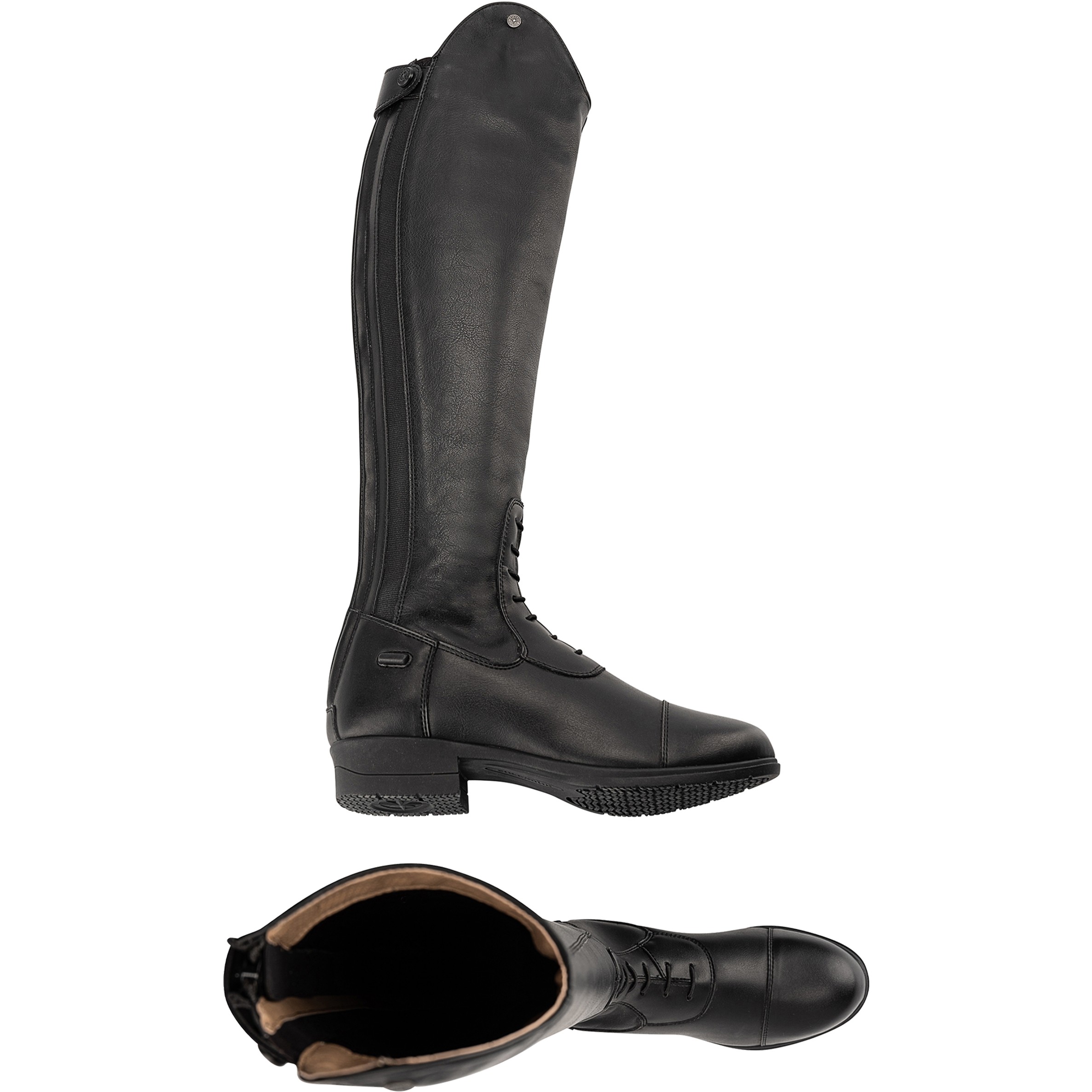 Damen Reitstiefel NOVA TALL Vegan Kunstleder schwarz 