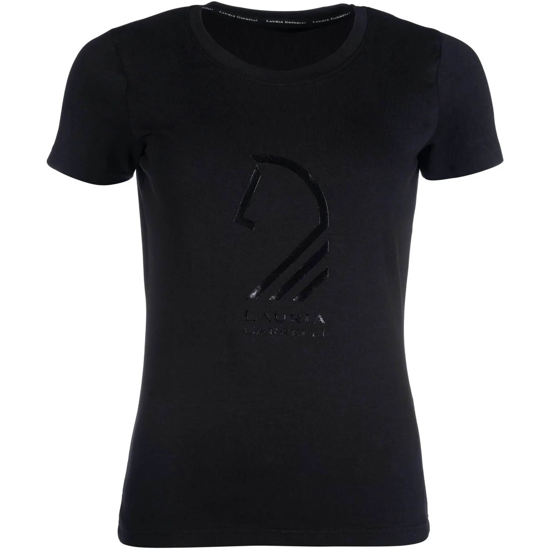 Damen T-Shirt LIVIGNO HORSE HEAD schwarz