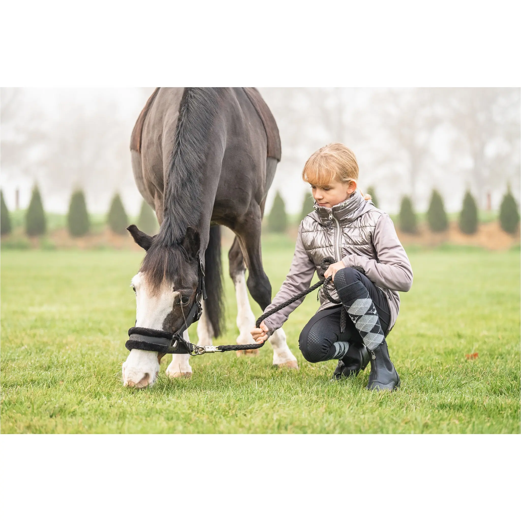 Reitstiefeletten NOVA FZ Vegan Kunstleder schwarz