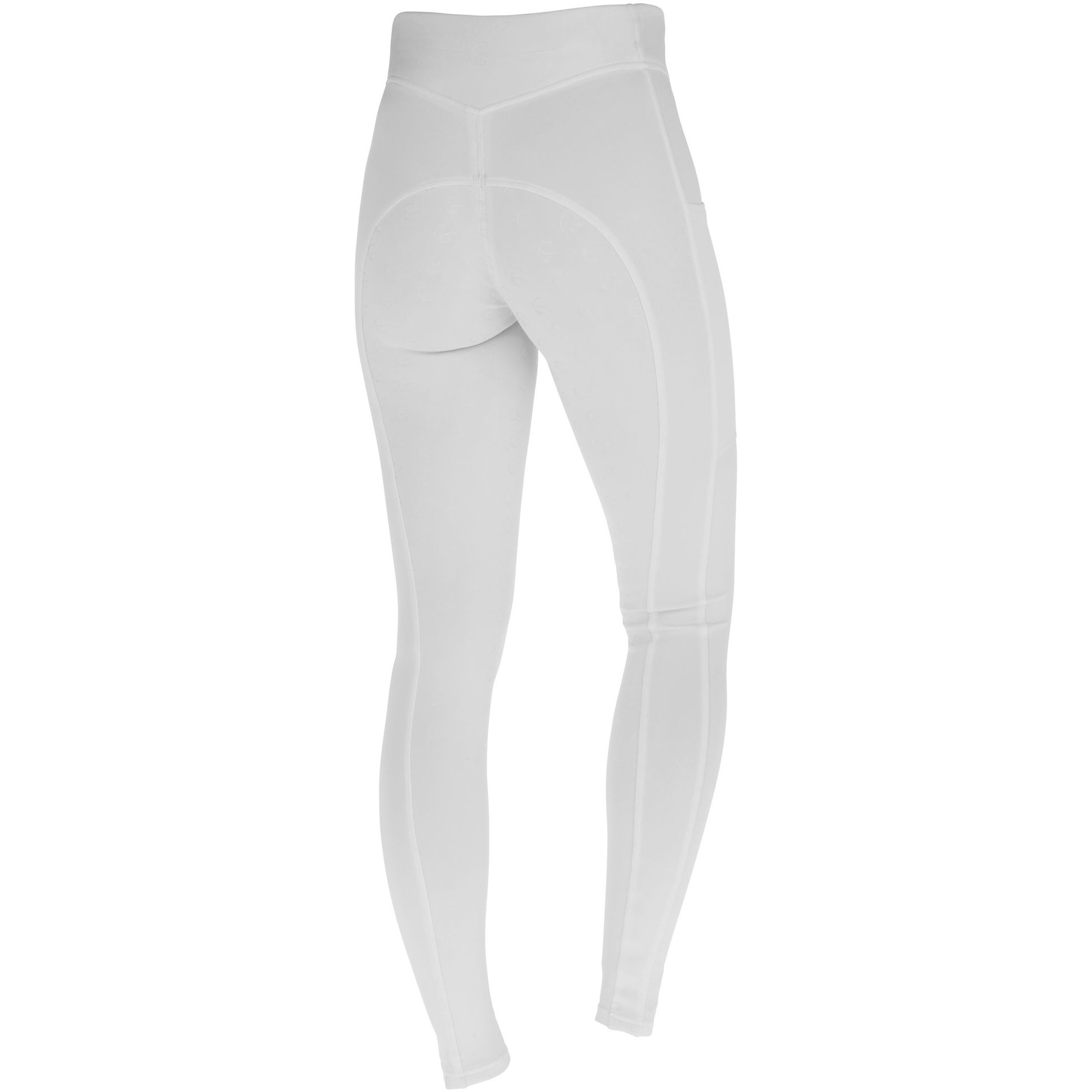 Damen Reitleggings Silikon Vollbesatz CLASSIC STAR weiß