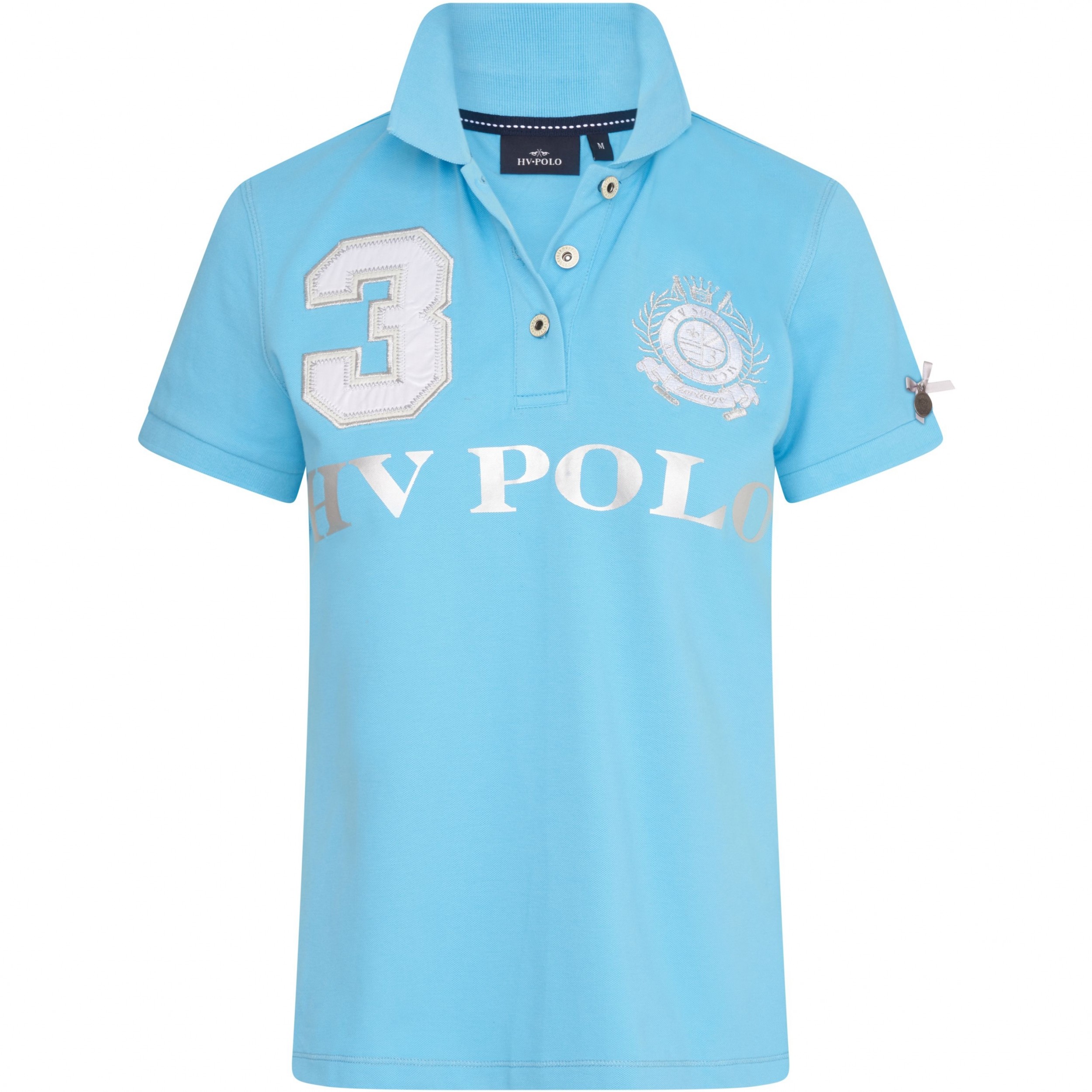 Damen Poloshirt HVPFavouritas EQ aqua blue