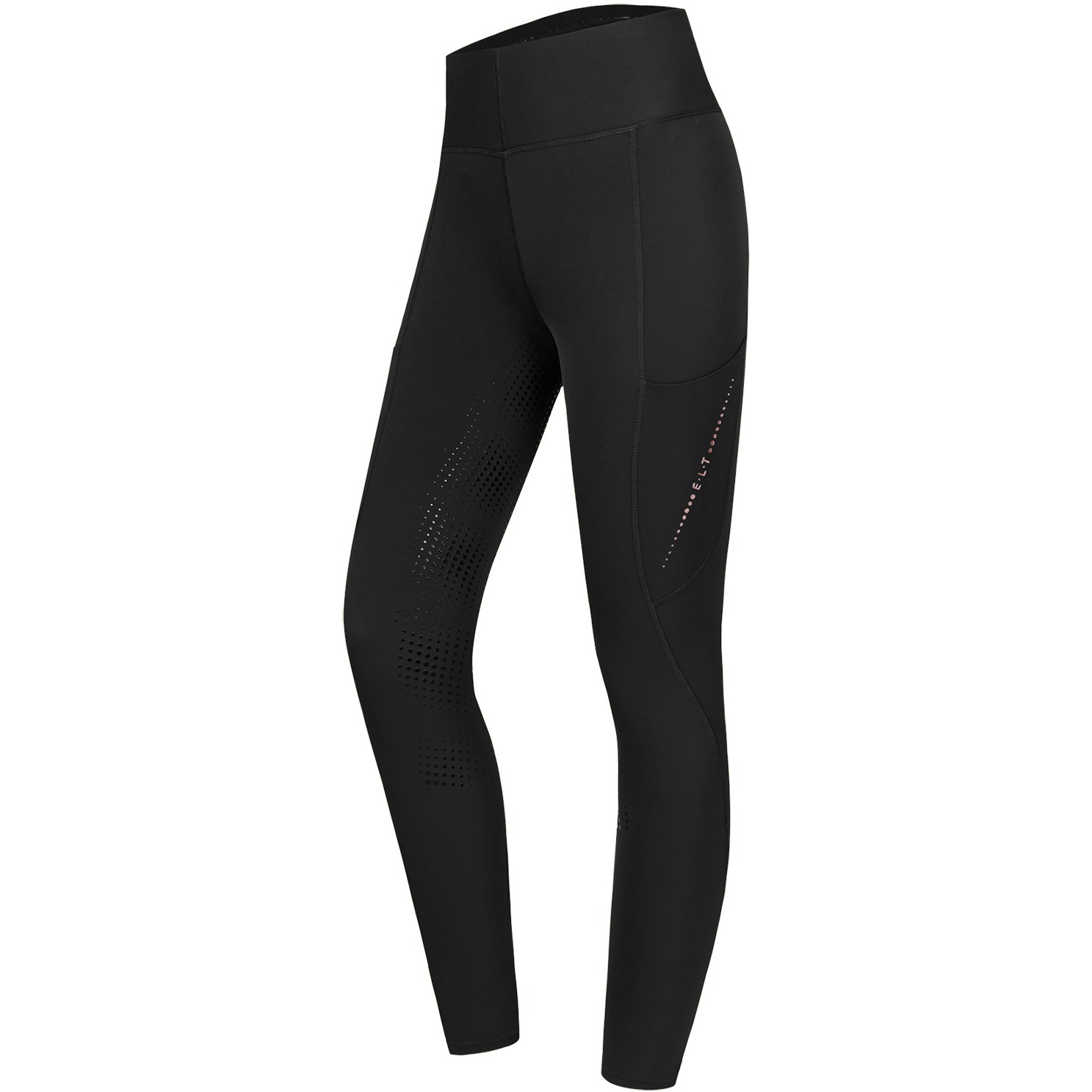 Damen Thermo-Reitleggings Silikon Vollbesatz MILLA schwarz