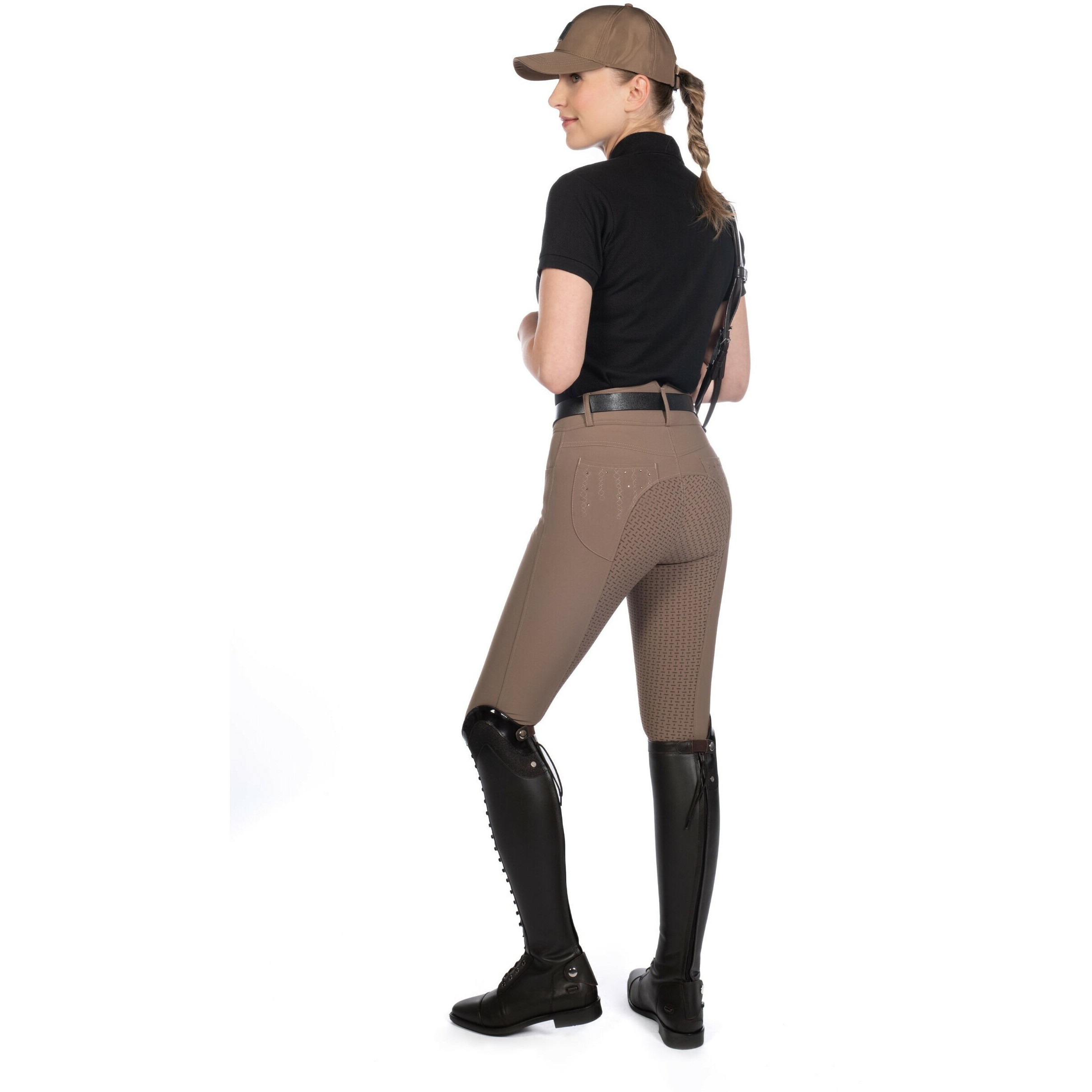 Damen Poloshirt ELISA schwarz