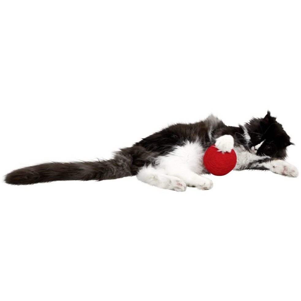 Katzen Wollspielball rot ø 10cm