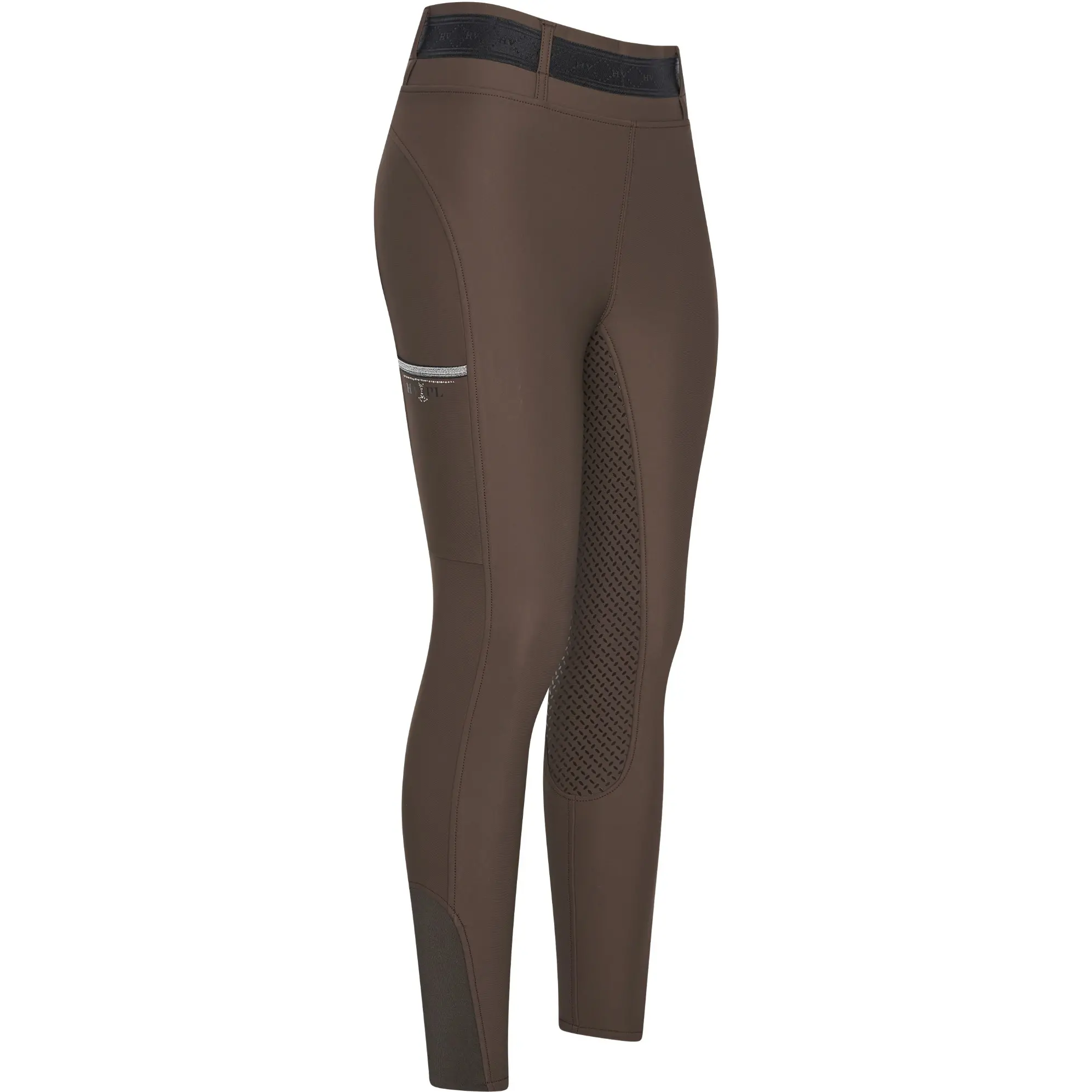 Damen Reitleggings Silikon Vollbesatz HVPClarissa mocca