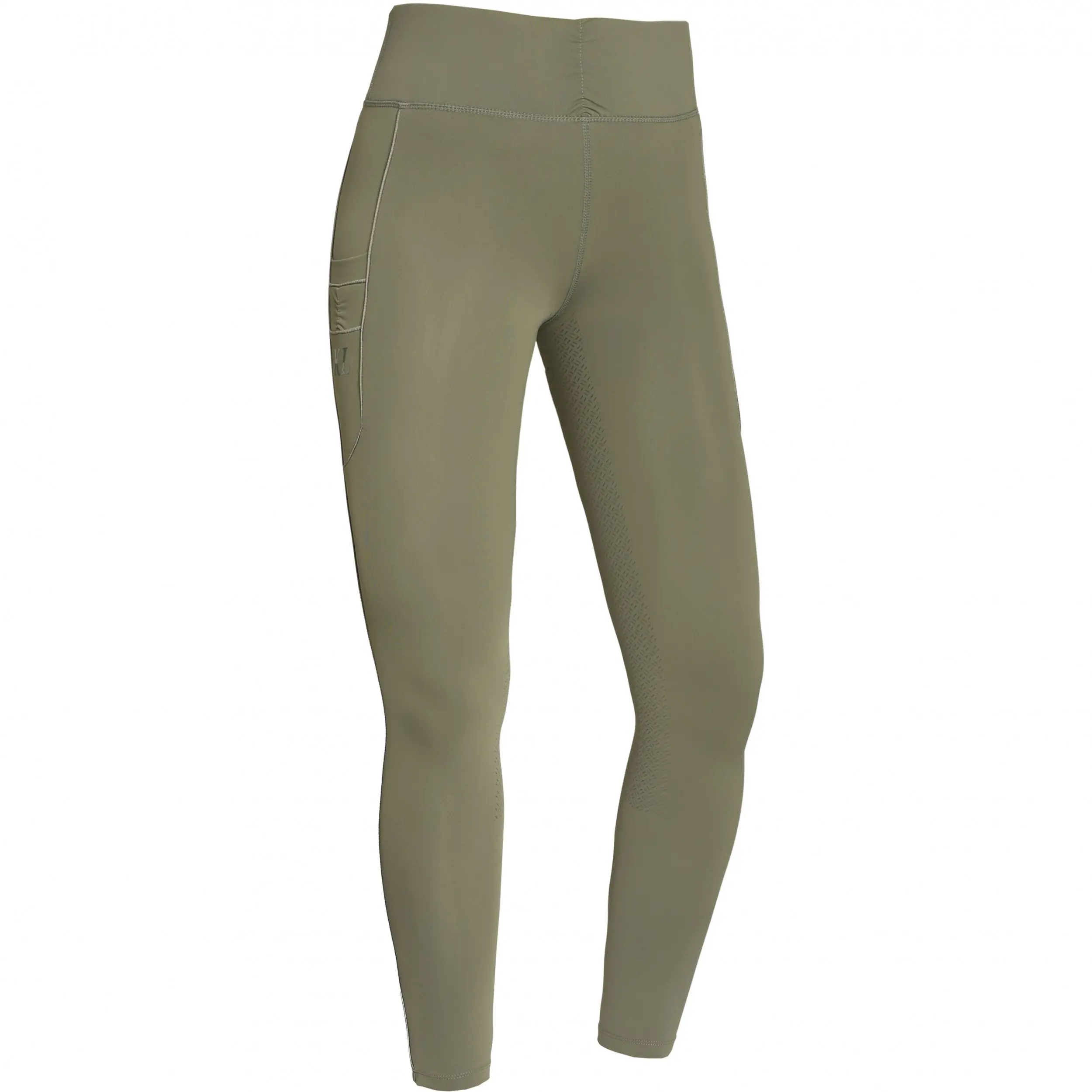 Damen Reitleggings Silikon Vollbesatz KLKatinka F-Tec2 green castor