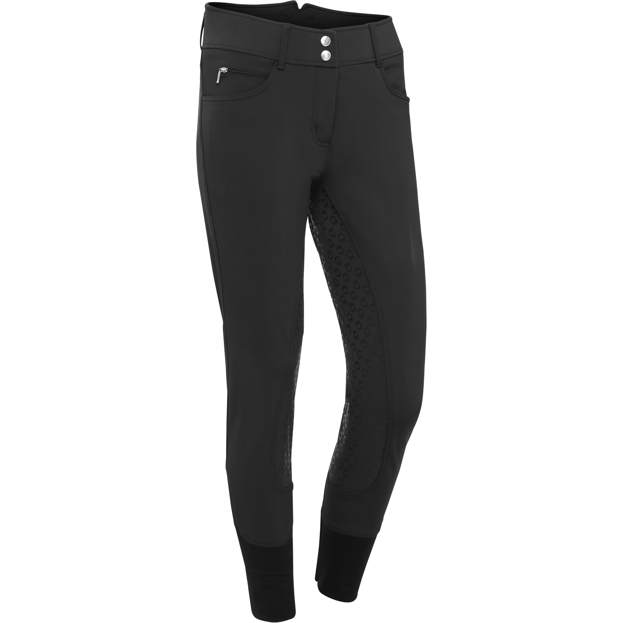 Damen Reithose Silikon Vollbesatz ANDALOUSE Hochbund schwarz