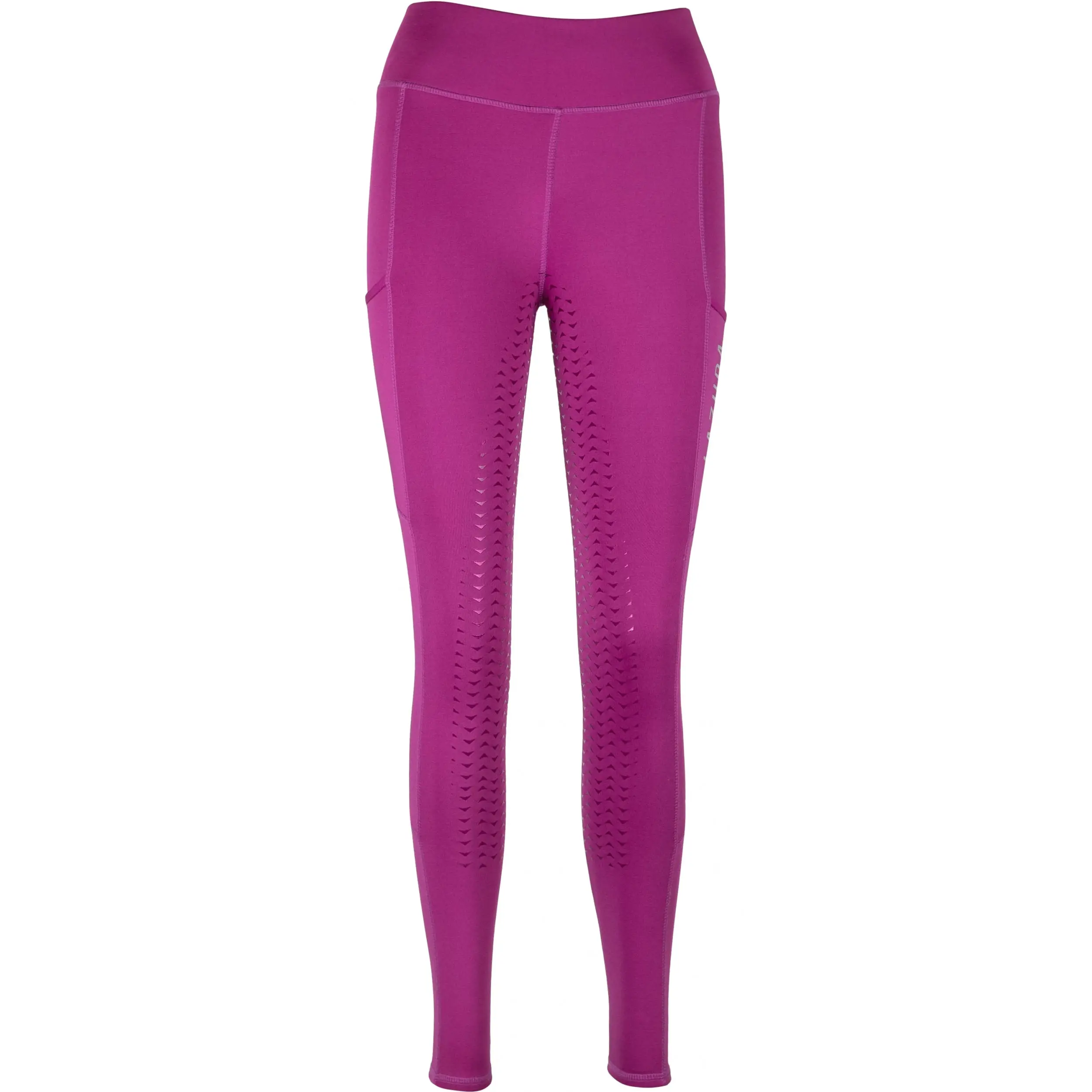 Kinder Reitleggings Silikon Vollbesatz EMILIA fuchsia