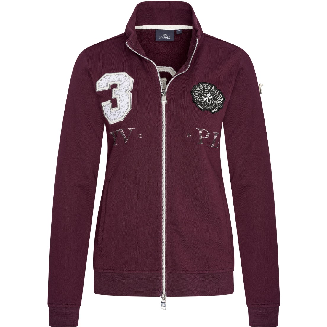 Damen Sweatjacke Favouritas Gold HV Polo dark berry