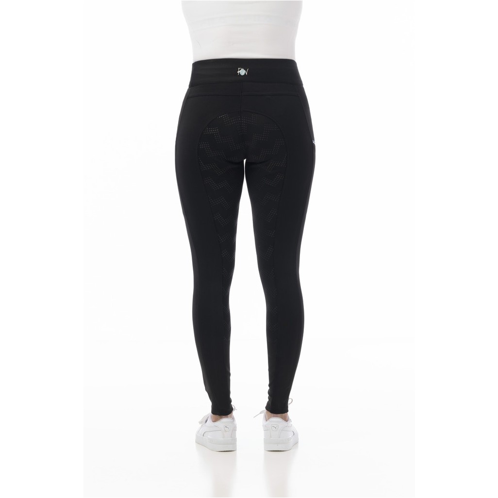 Damen Reitleggings Silikon Vollbesatz AGADIR schwarz