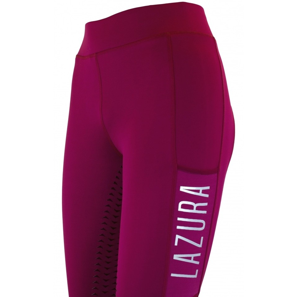 Damen Reitleggings Silikon Vollbesatz EMILIA cranberry