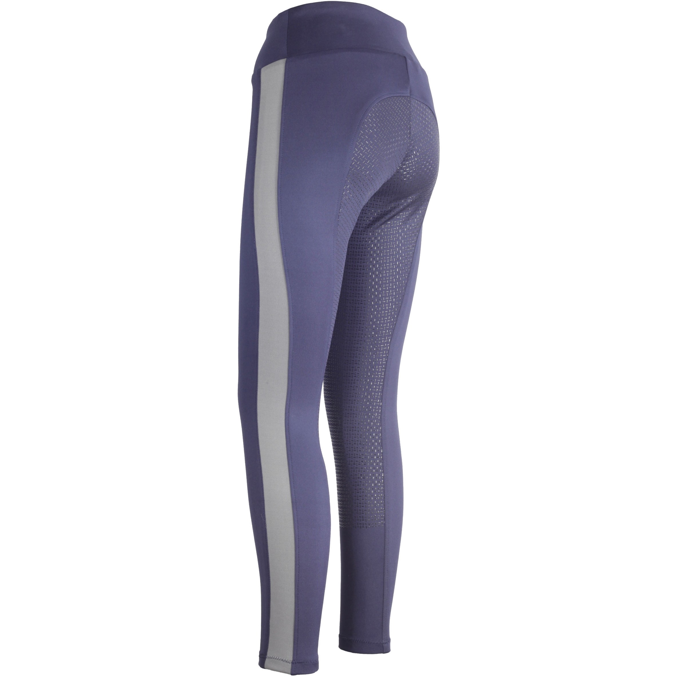 Damen Reitleggings Silikon Vollbesatz ODESSA marine/grau