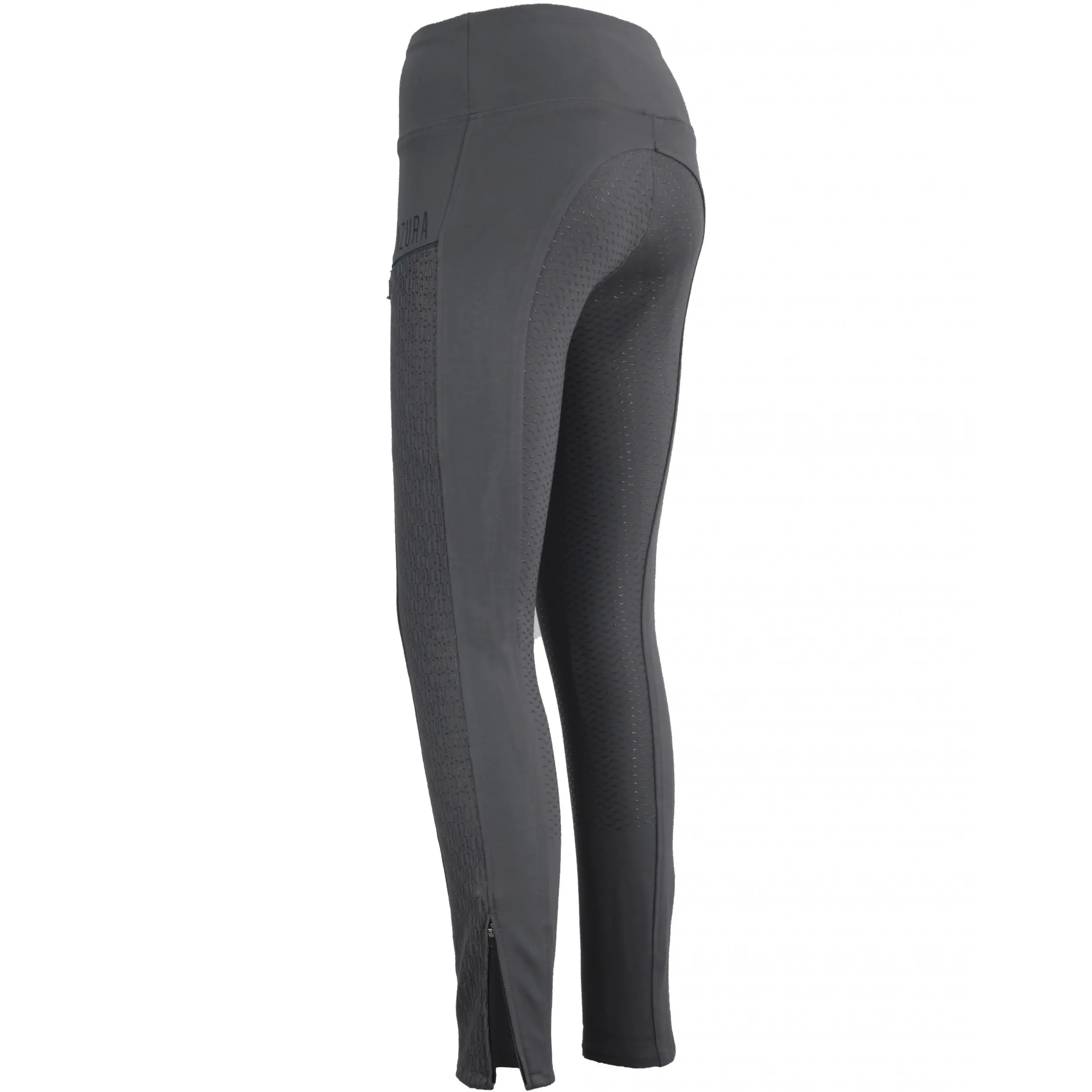 Damen Reitleggings Silikon Vollbesatz DIANA asphalt