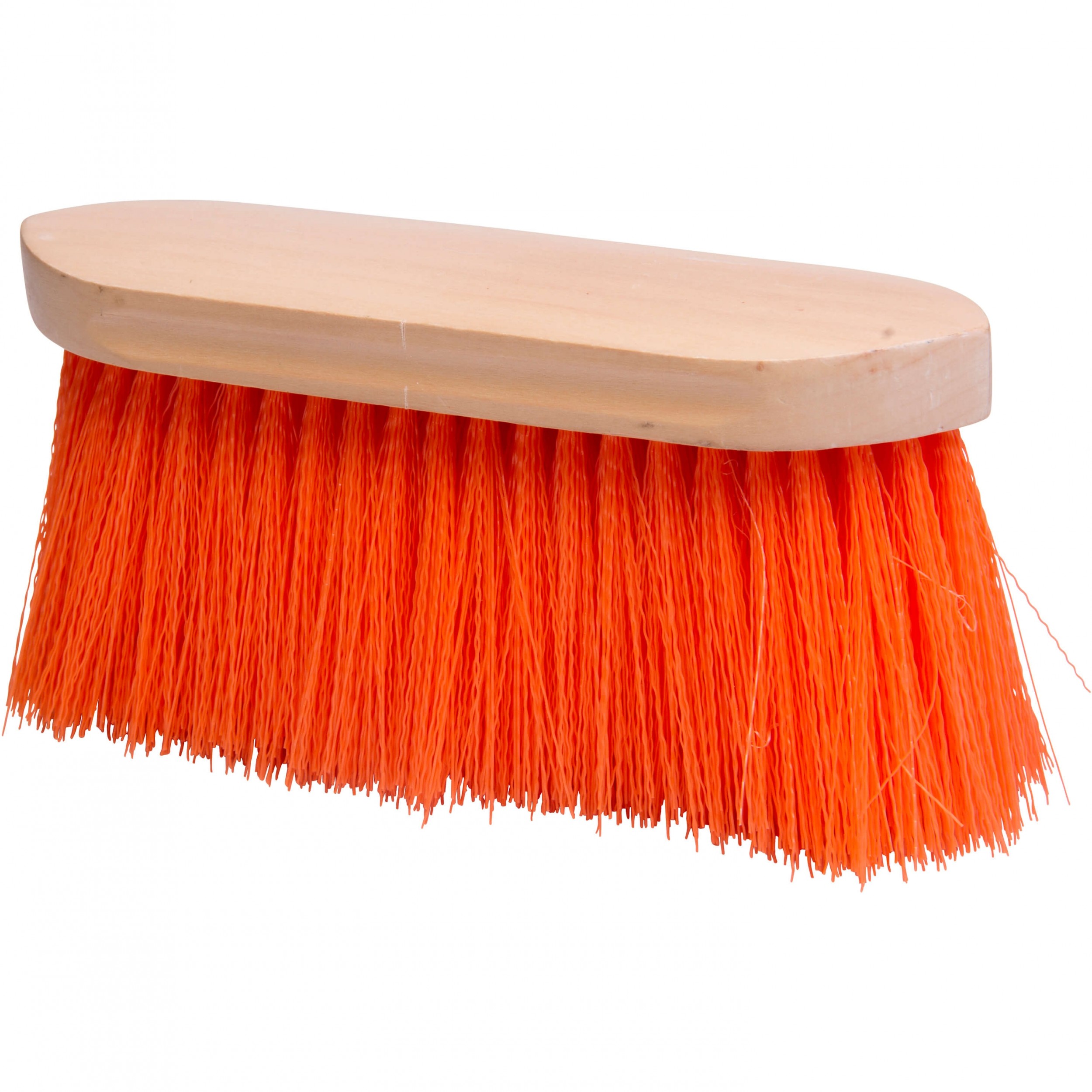 Wurzelbürste langes Nylon Haar mit Holzrücken IRH neon orange