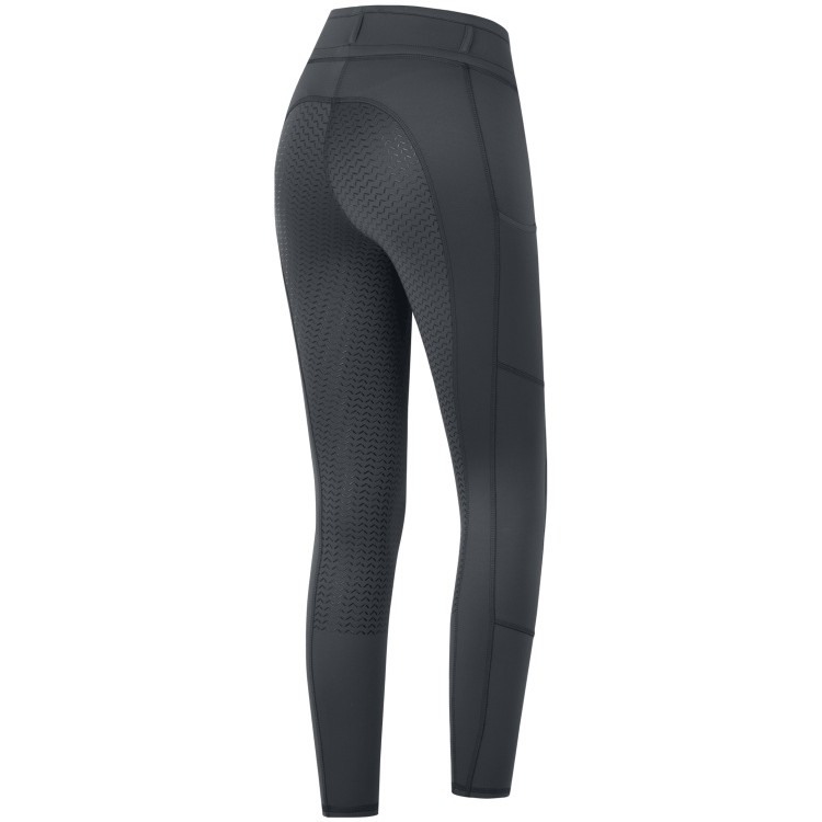 Damen Reitleggings Silikon Vollbesatz ELLA asphalt