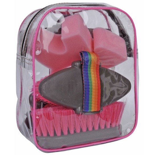 Kinder Putzsack (5-teilig) pink