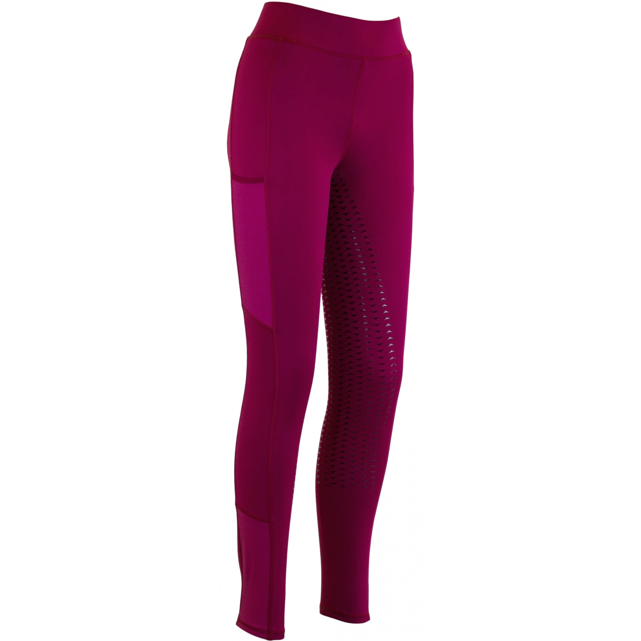 Kinder Reitleggings Silikon Vollbesatz EMILIA cranberry