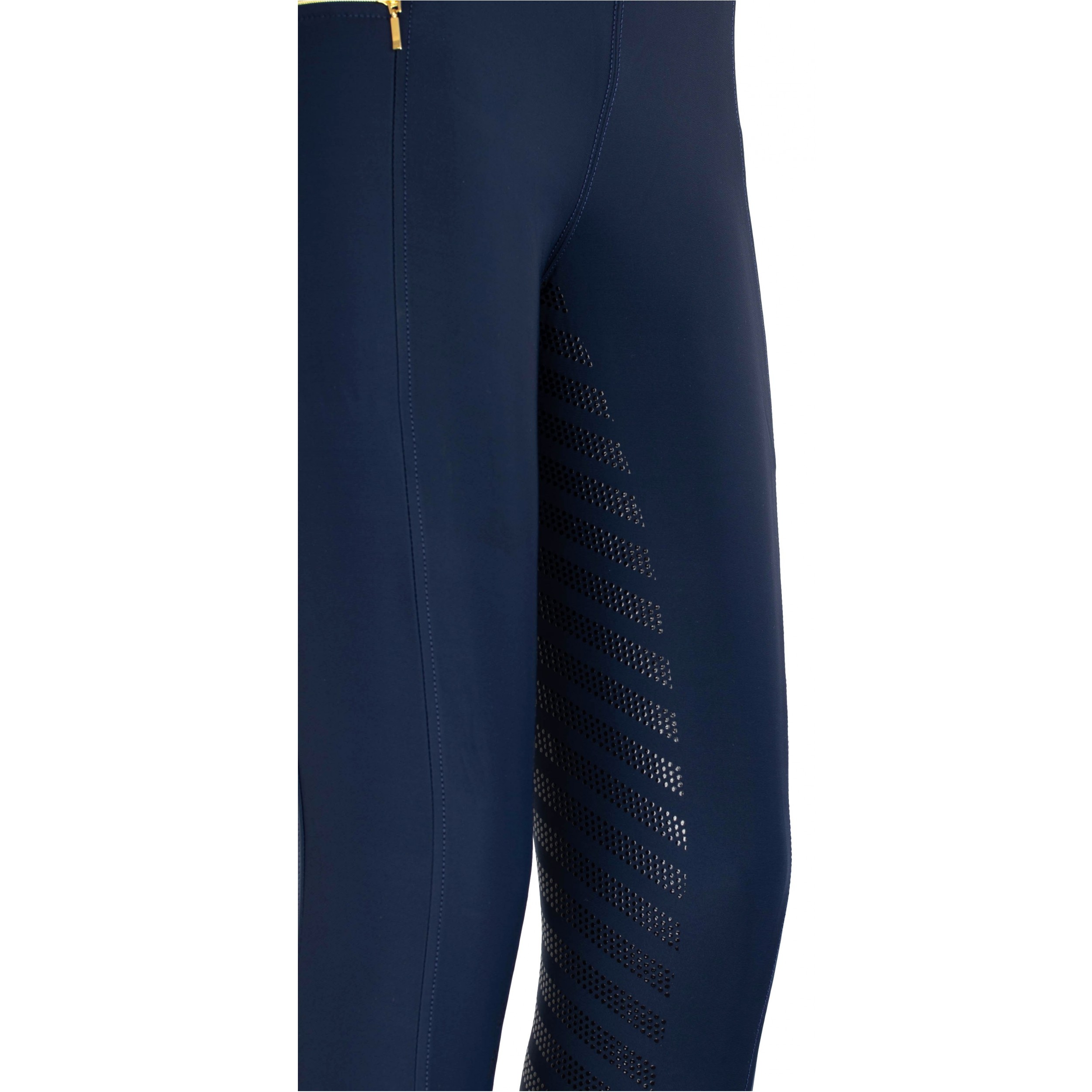 Damen Reitleggings Silikon Vollbesatz FENJA marine