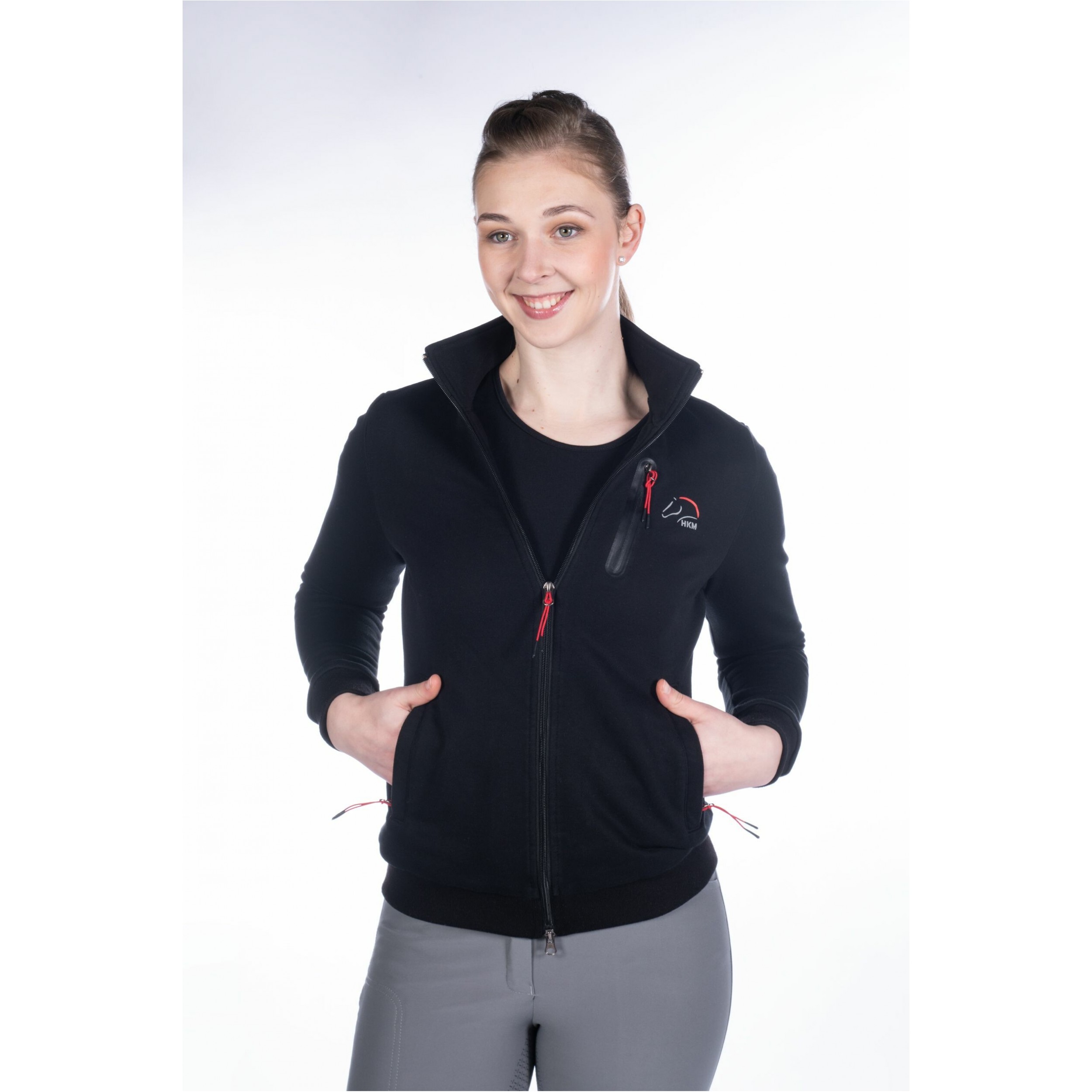 Damen Sweatjacke TEAM schwarz