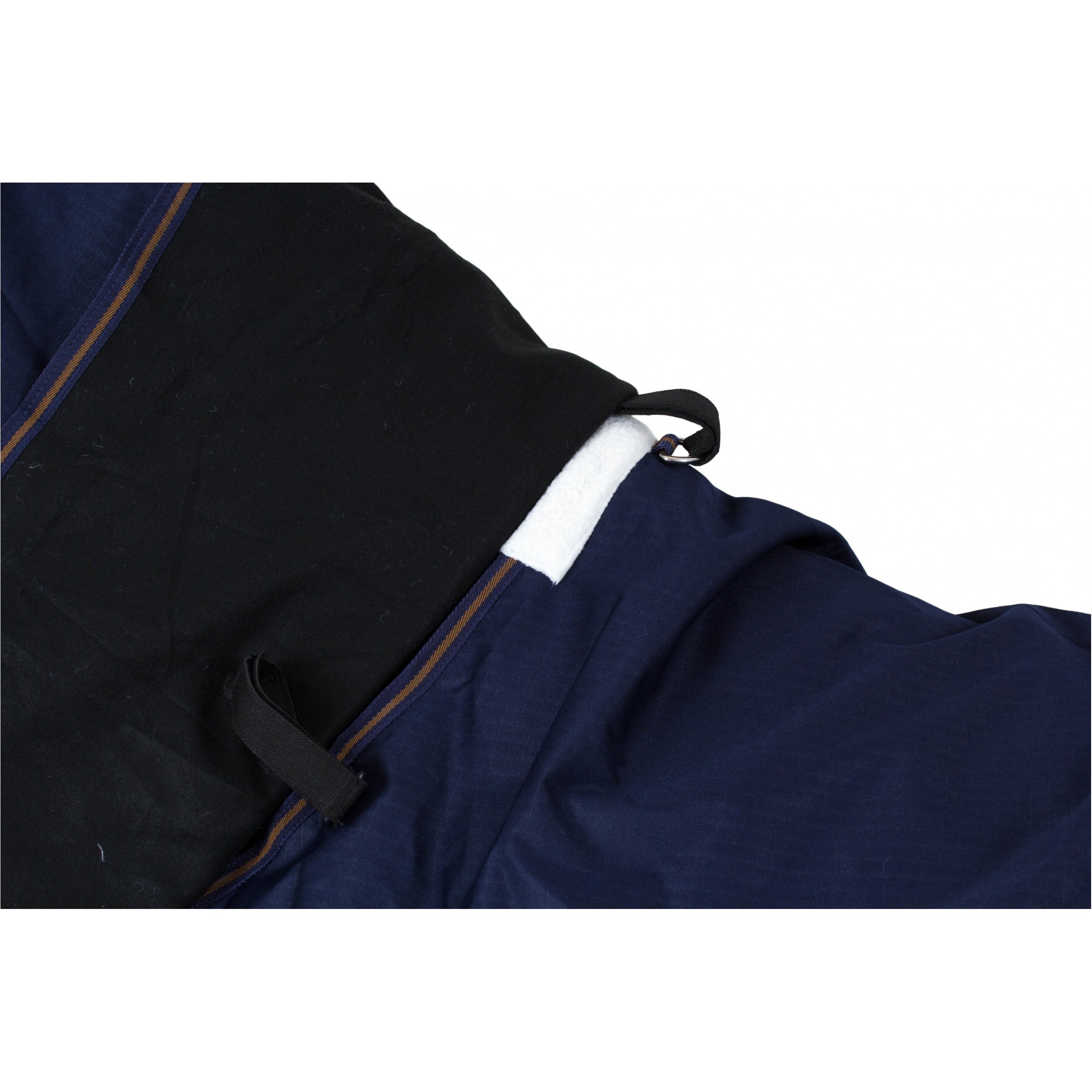 Weidedecke Full Neck Polarfleece 600D BASICLINE dunkelblau/braun - Posten